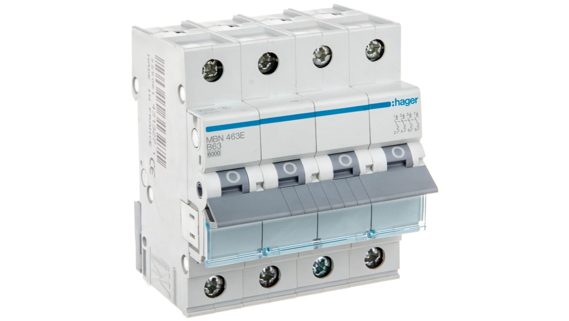 

Wyłącznik nadprądowy 4P B 63A 6kA AC MBN463E