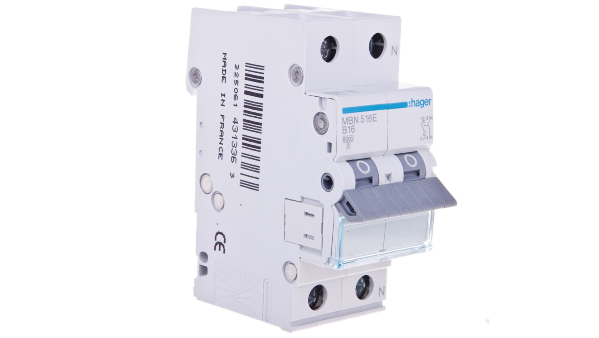 

Wyłącznik nadprądowy 1+N B 16A 6kA AC MBN516E