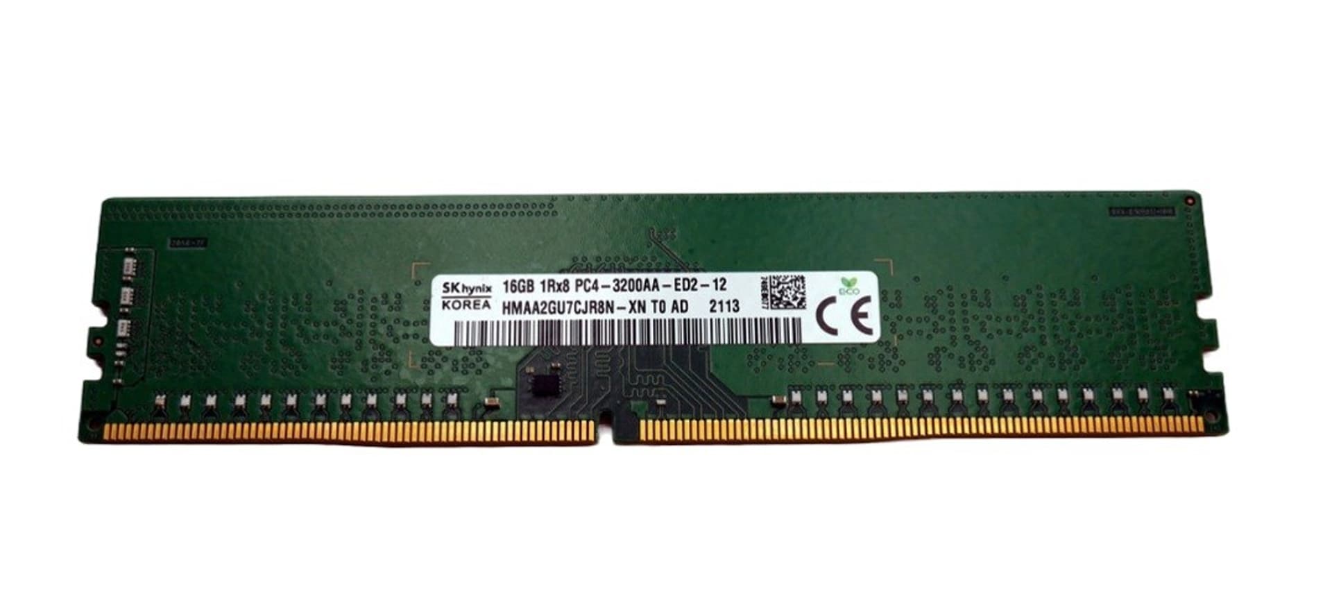 

Hynix UDIMM ECC 16GB DDR4 1Rx8 3200MHz PC4-25600 HMAA2GU7CJR8N-XN