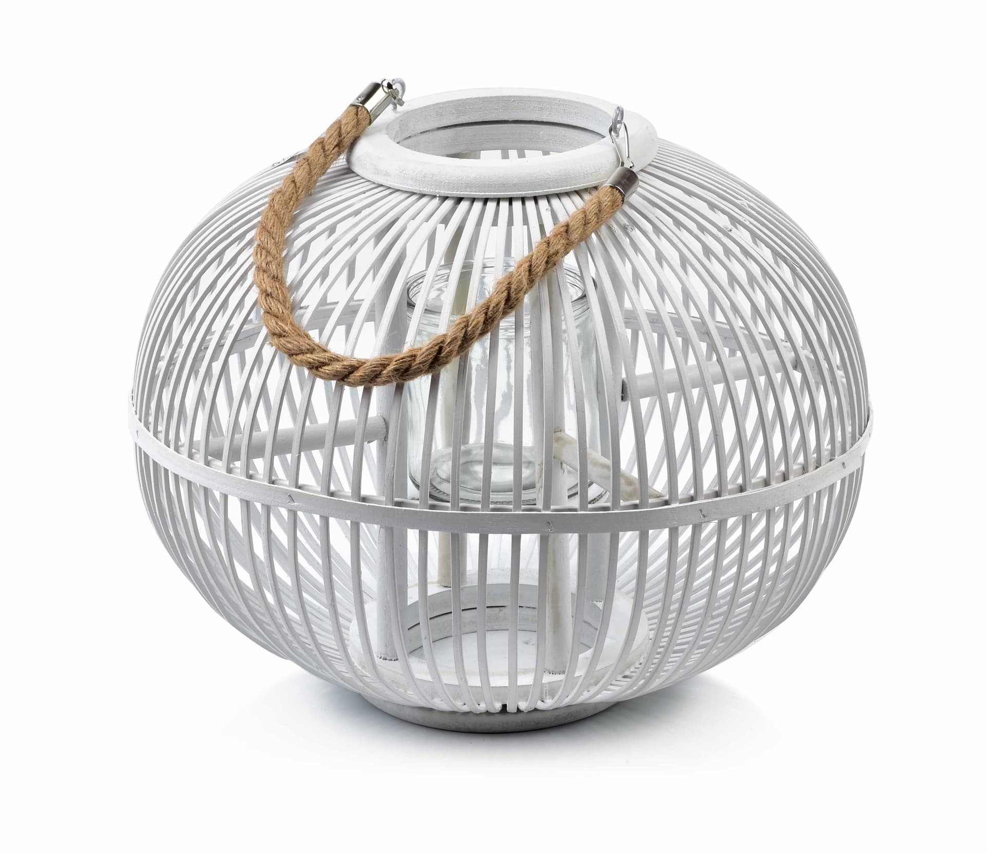 

LUCIE WHITE Lampion 15x29x36cm