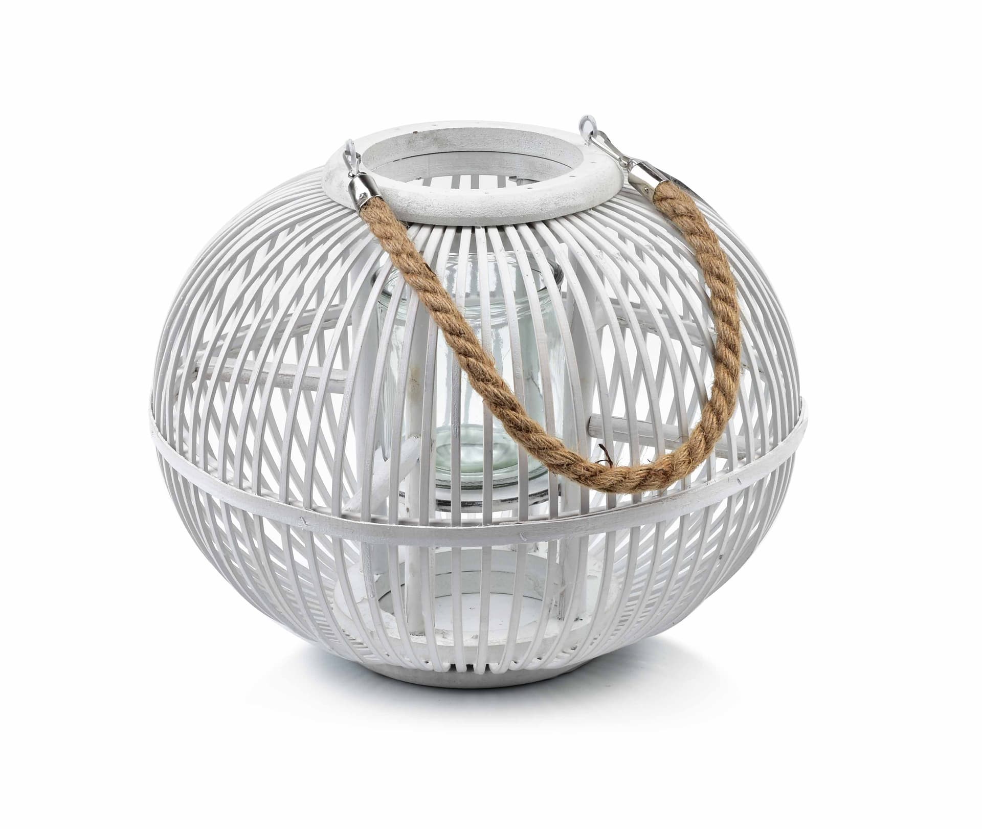 

LUCIE WHITE Lampion 15x27x33cm