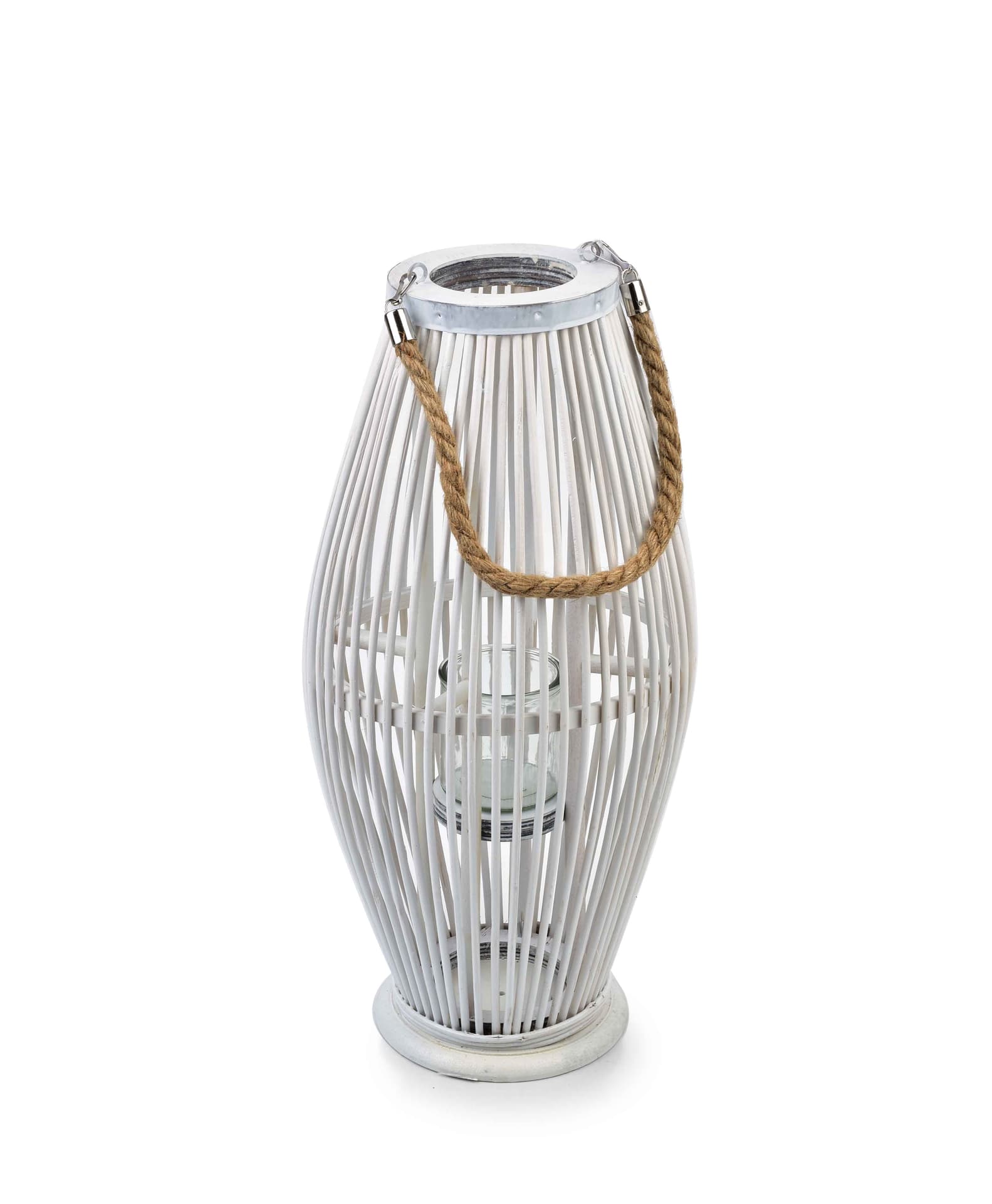 

LUCIE WHITE Lampion 13x16xh49cm