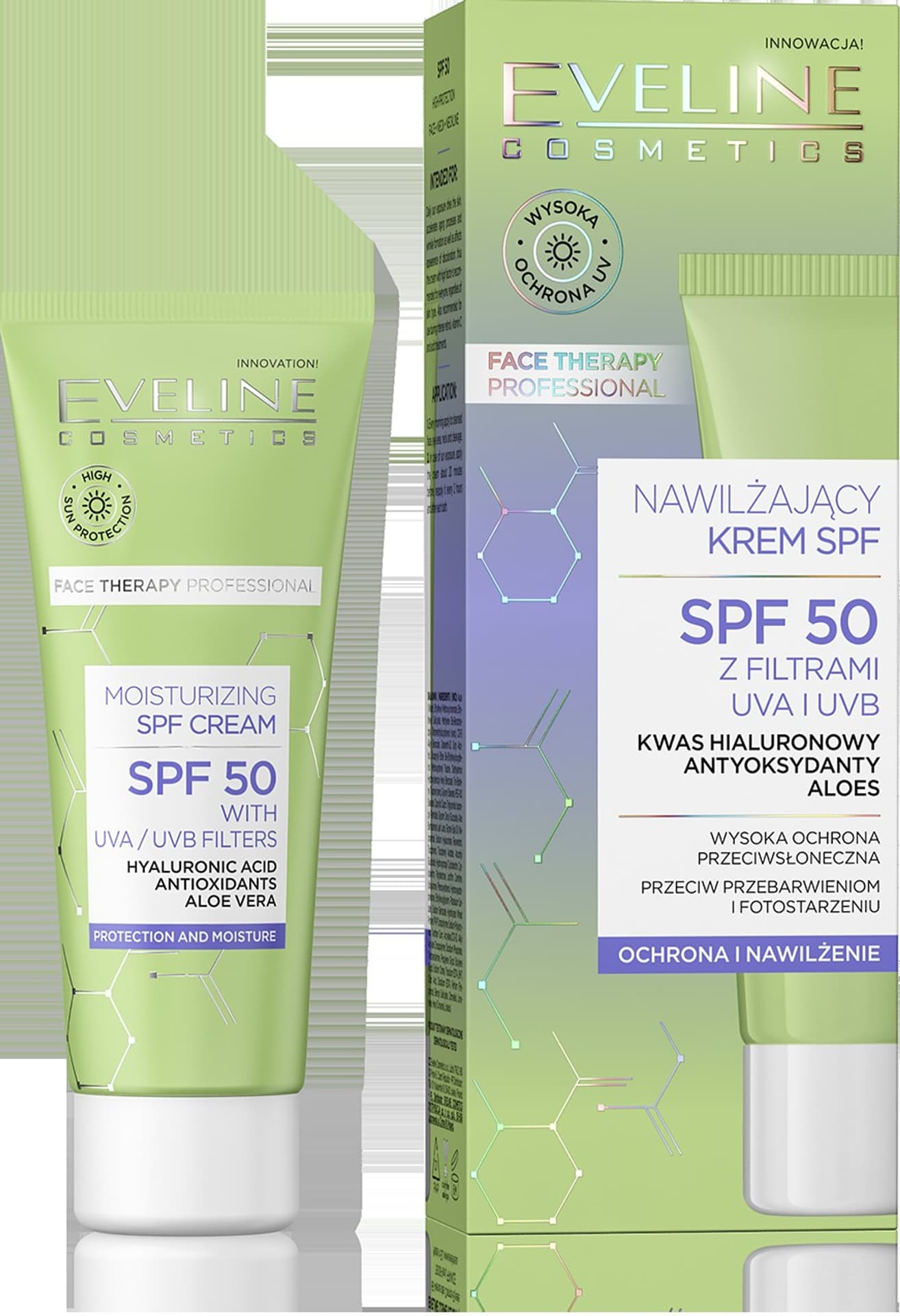 

EVELINE Krem nawilżający SPF50