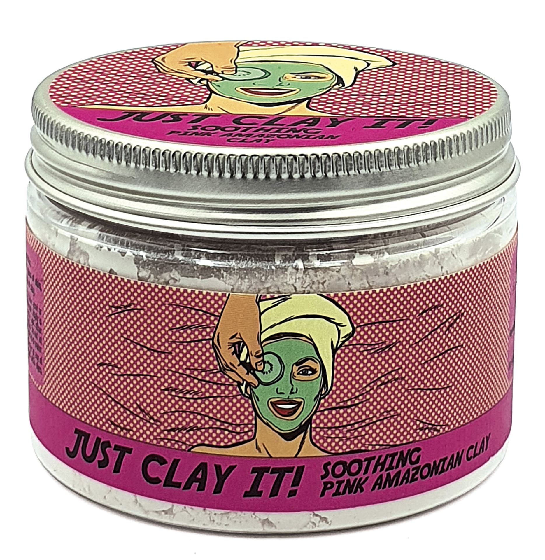 

EcoU Just Clay It! Różowa Glinka do twarzy kojąca 70g