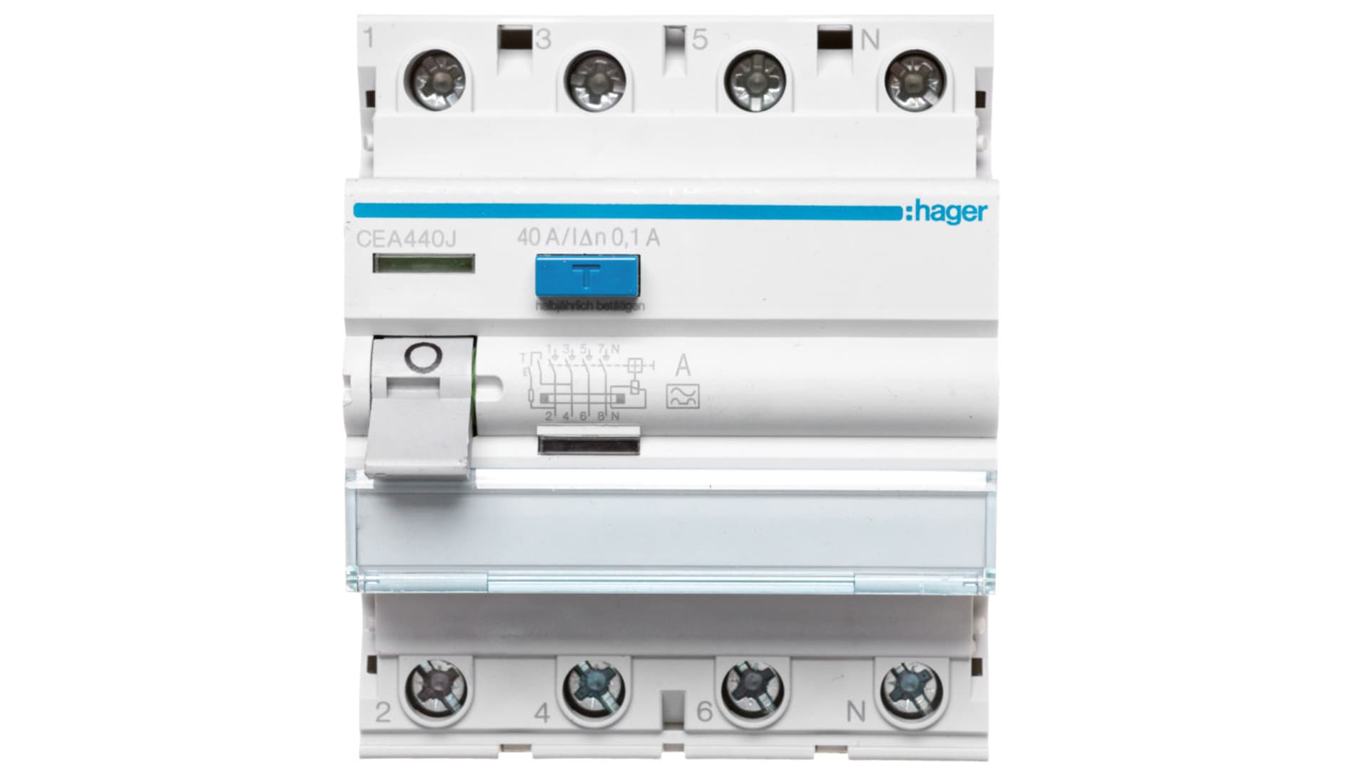 

Wyłącznik różnicowoprądowy 4P 40A 0,1A typ A CEA440J