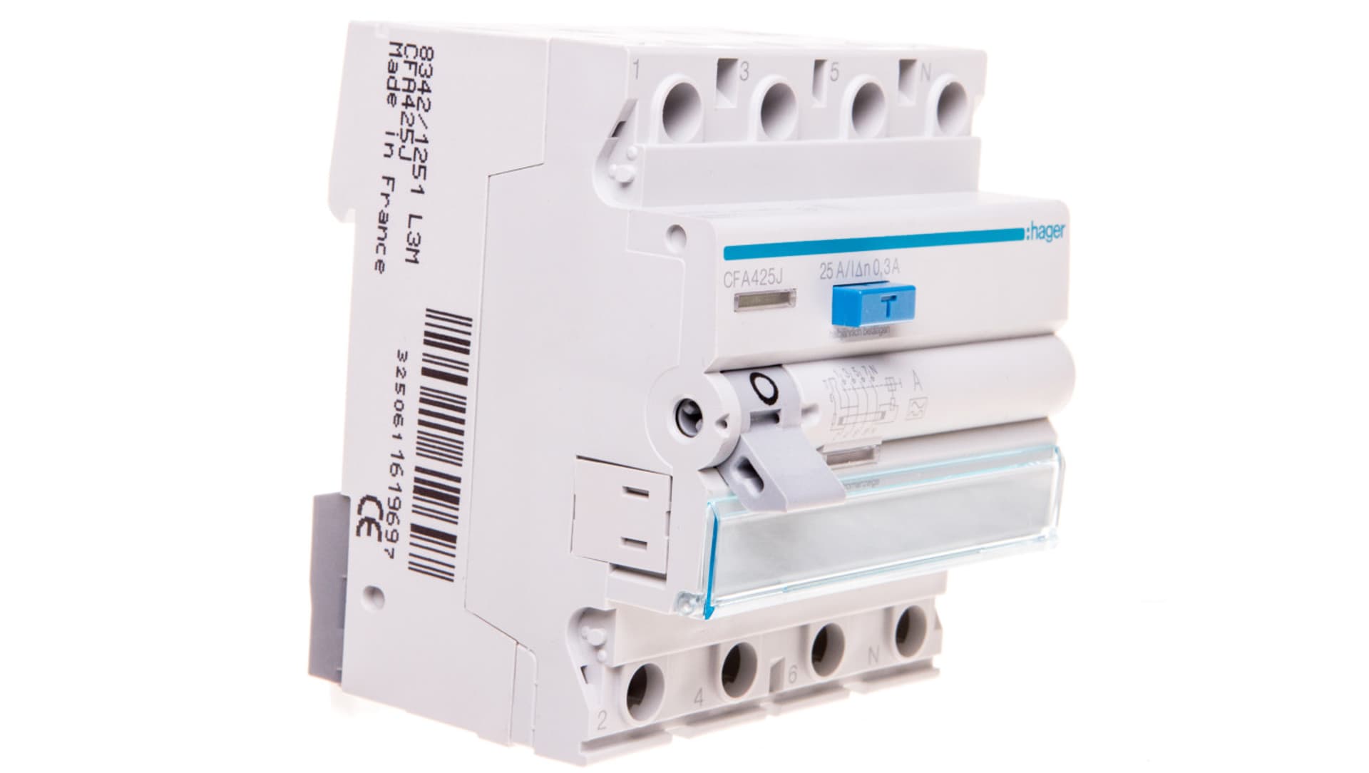 

Wyłącznik różnicowoprądowy 4P 25A 0,3A typ A CFA425J