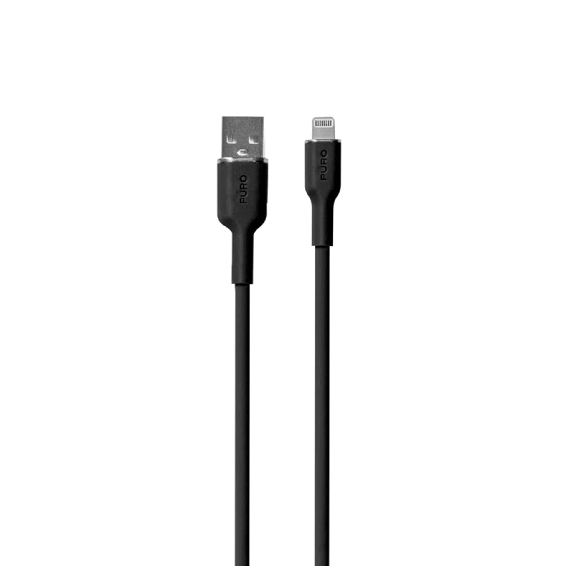 

PURO ICON Soft Cable – Kabel USB-A do Lightning certyfikat MFi 1.5 m (Black)