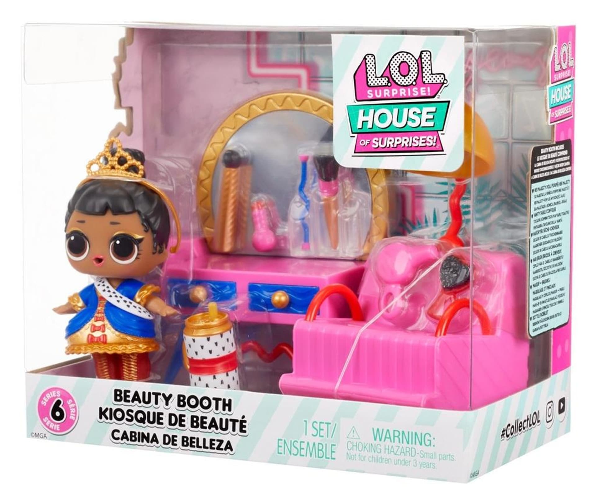 

LOL Surprise Furniture Her Majesty + Beauty Booth