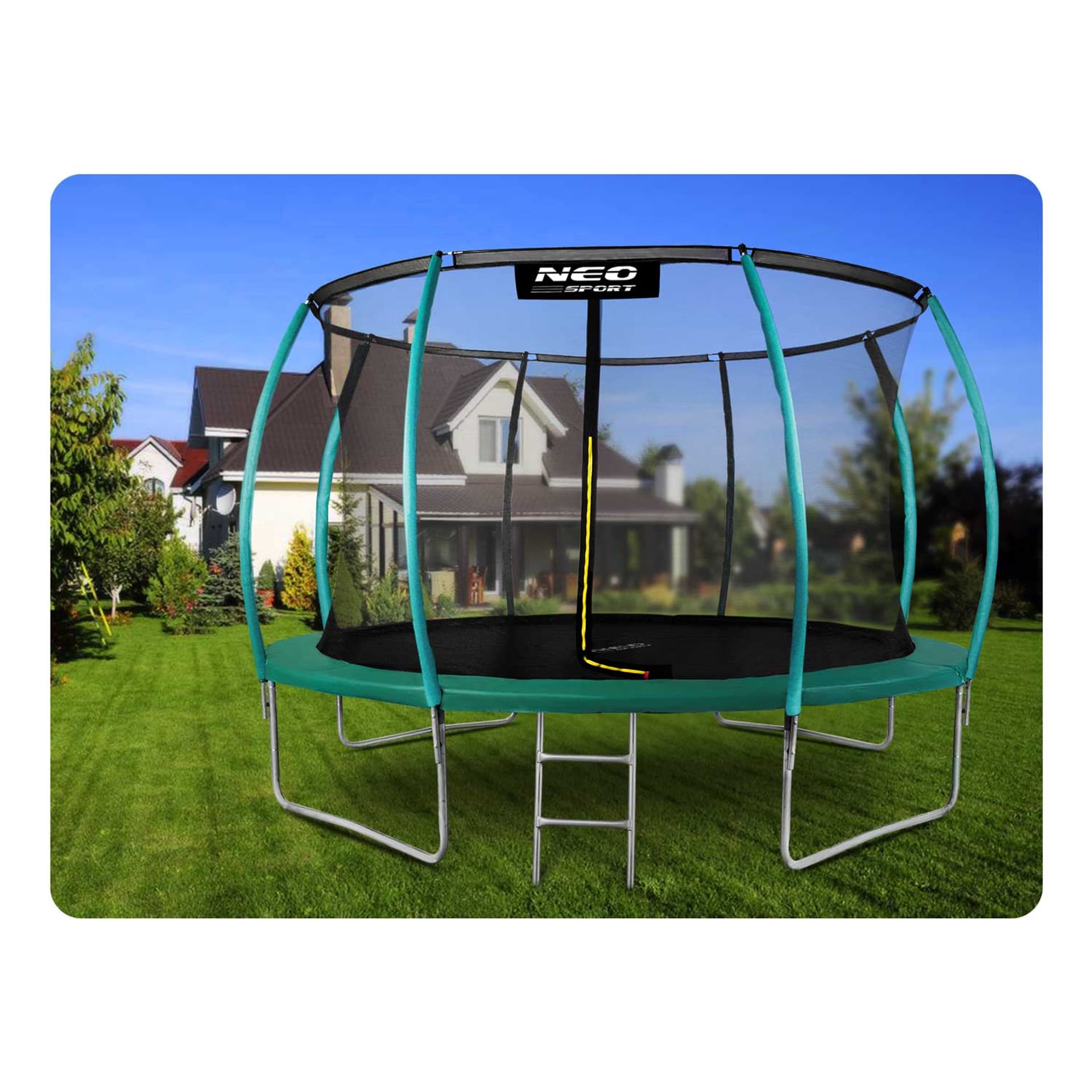 

Trampolina ogrodowa profilowana 14ft/435cm z siatką wewnętrzną Neo-Sport