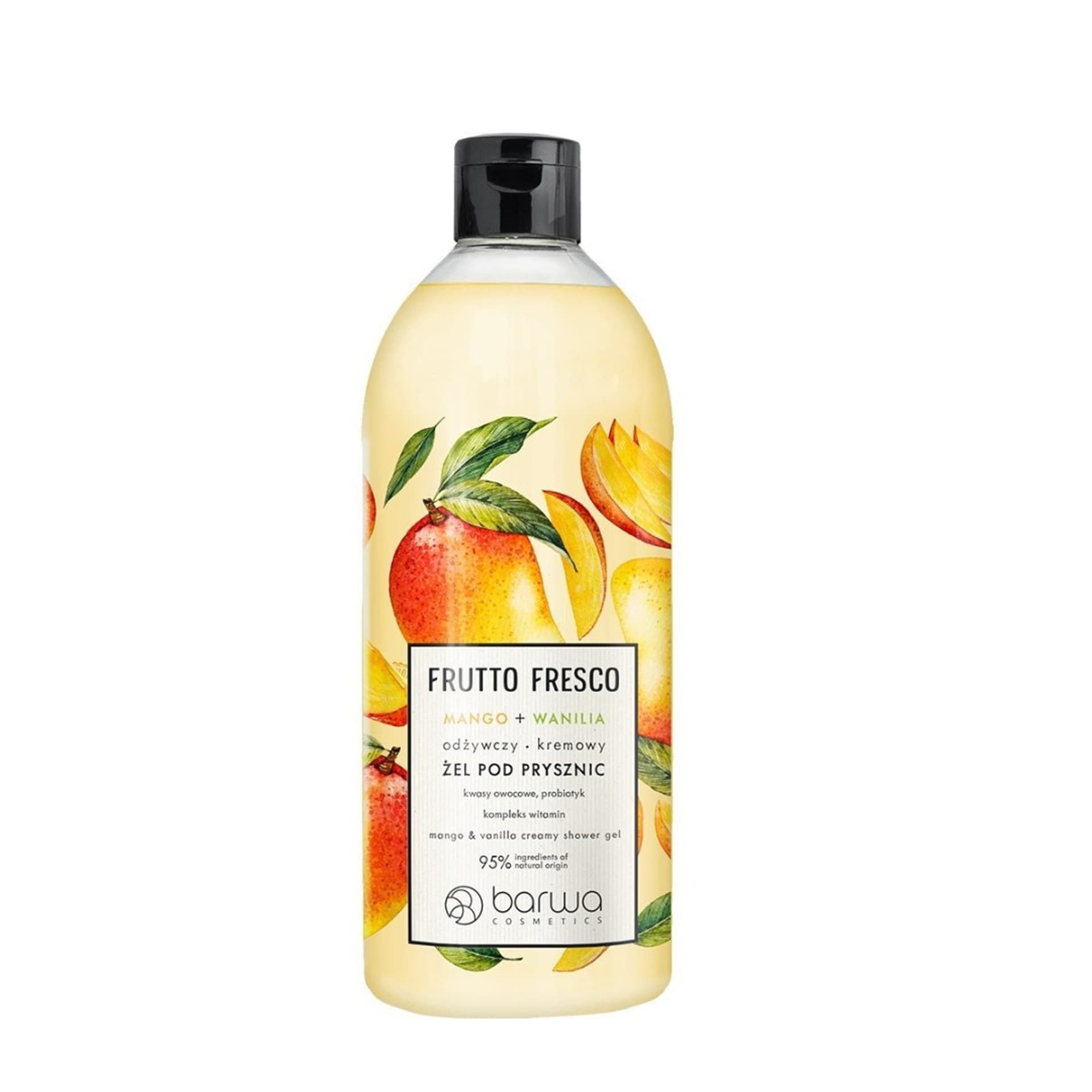 

BARWA Frutto Fresco Odżywczy Kremowy Żel pod prysznic Mango+Wanilia 480ml