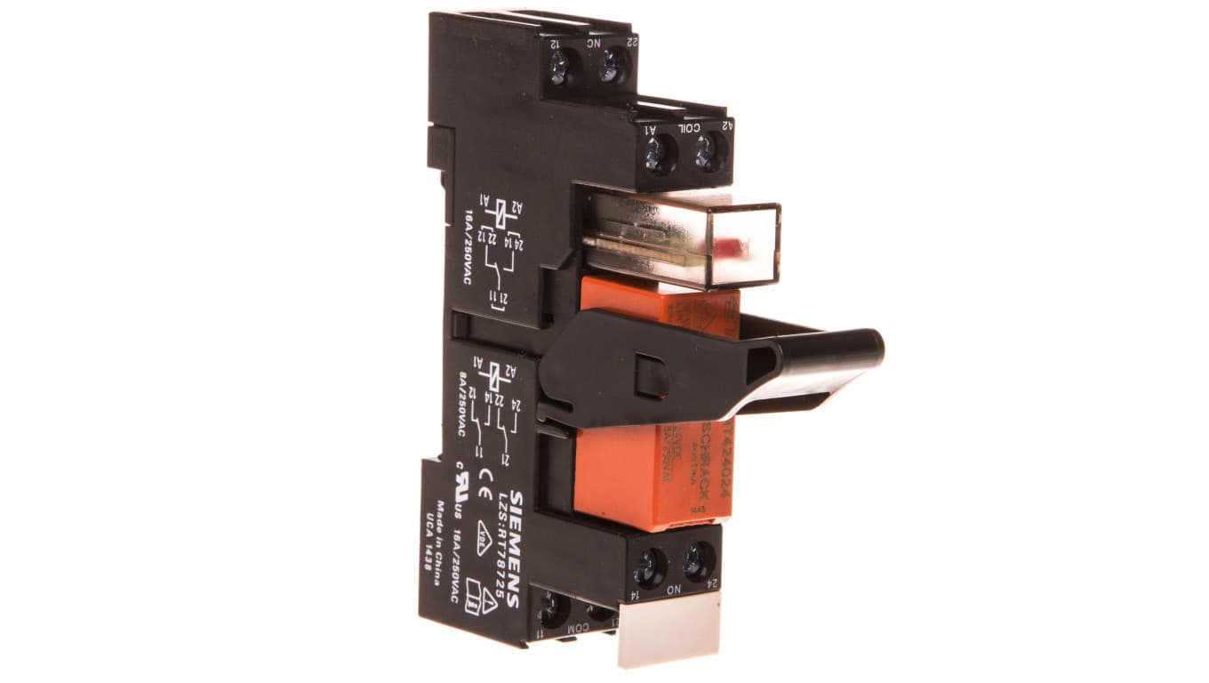 

Przekaźnik interfejsowy 2P 2,5A 24V DC z LED LZS:RT4A4L24