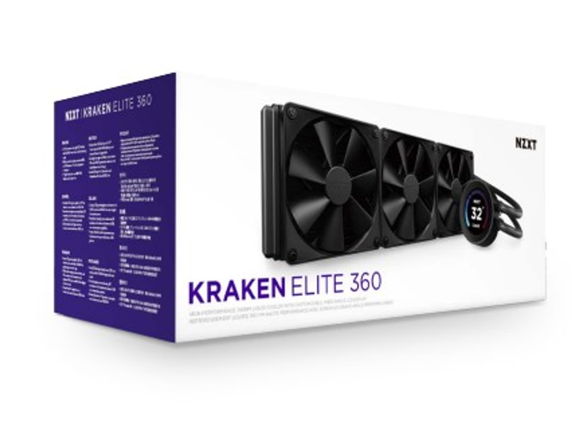 

NZXT CHŁODZENIE WODNE KRAKEN ELITE 360 LCD RL-KN36E-B1