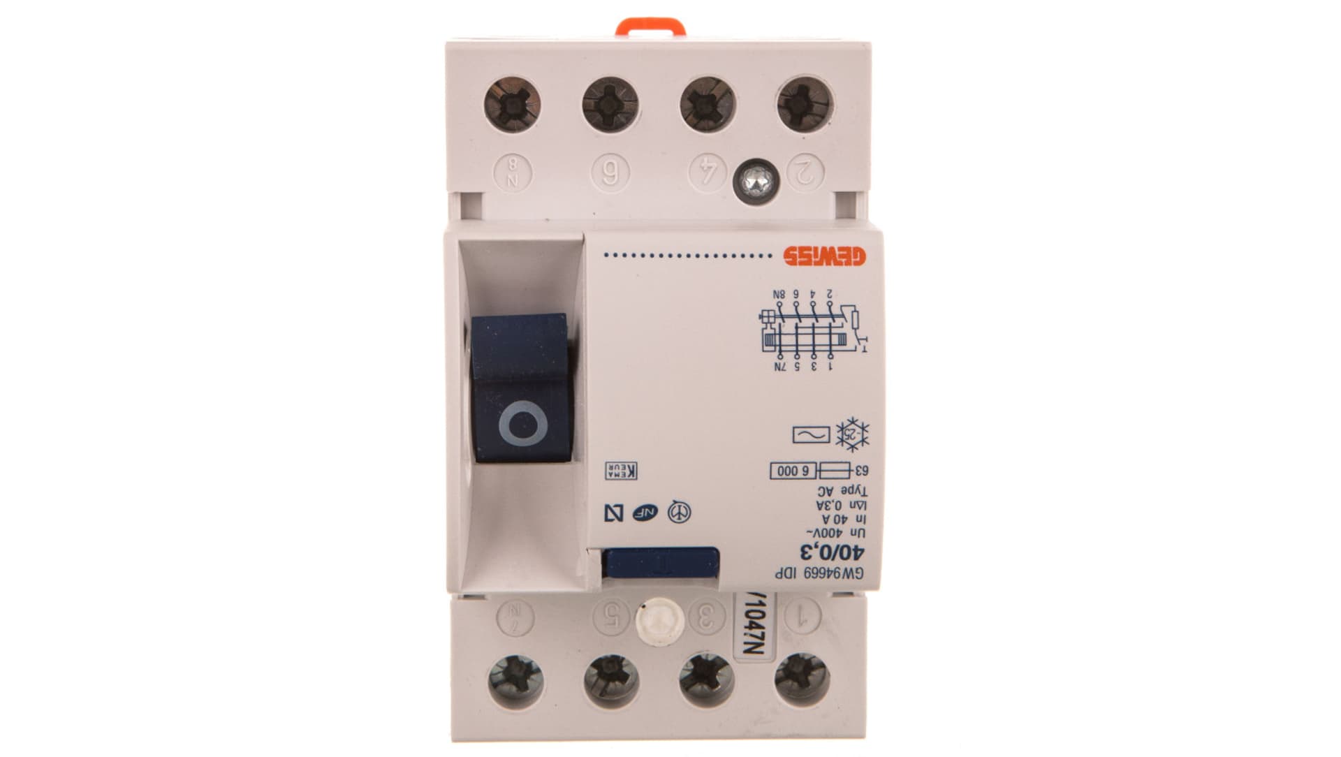 

Wyłącznik różnicowoprądowy 3P 40A 0,3A typ AC SD GW94669 ELIT01019