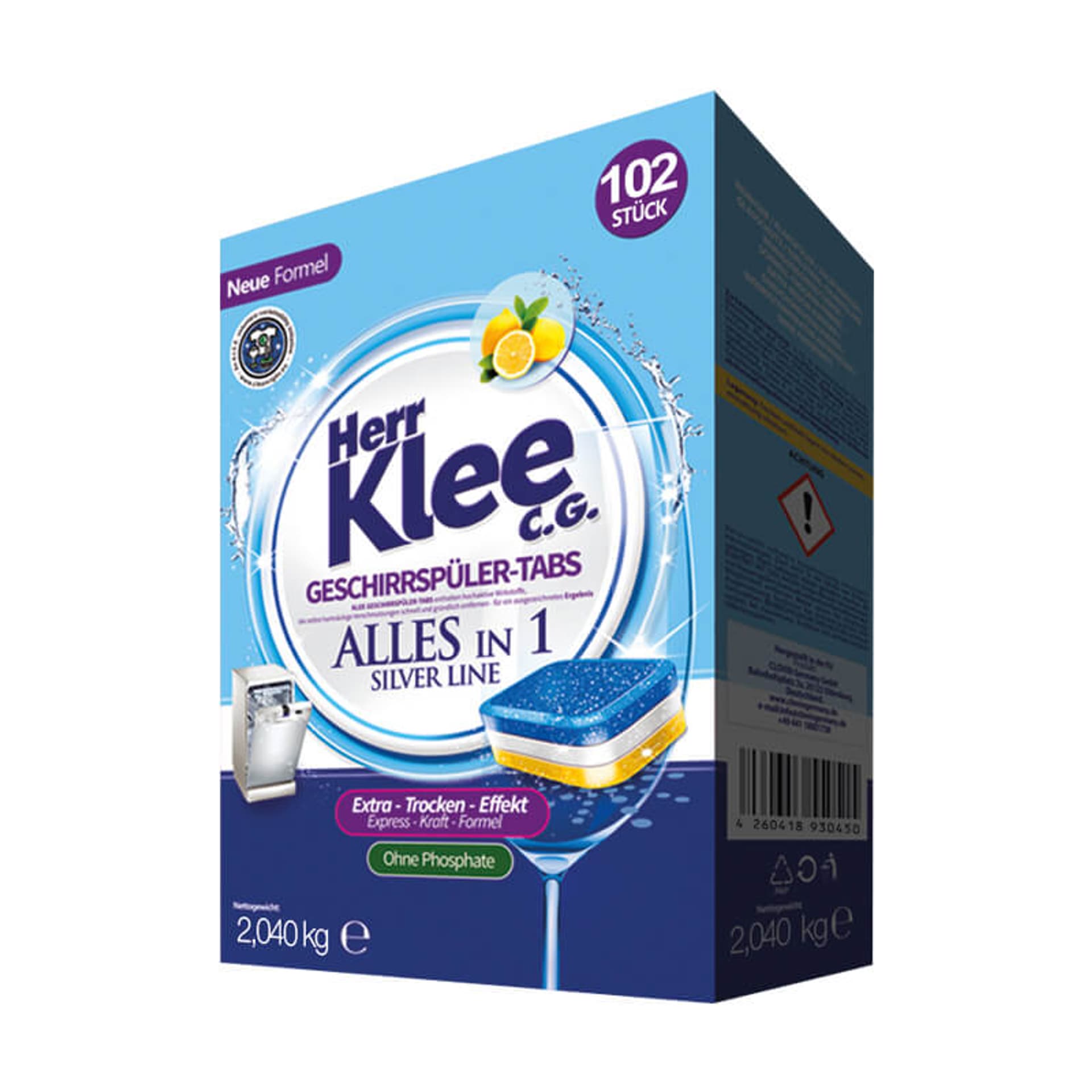 

Herr Klee Silver Line Tabletki do Zmywarki 102 szt. DE