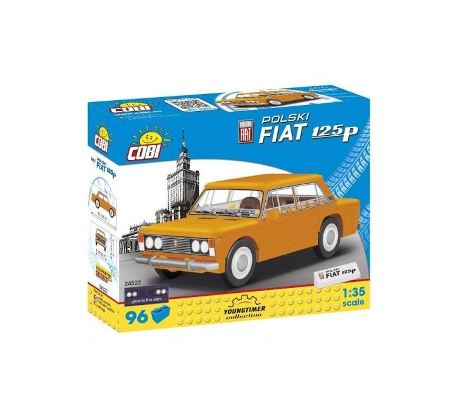 

Klocki Youngtimer Polski Fiat 1 25P 96 elementów