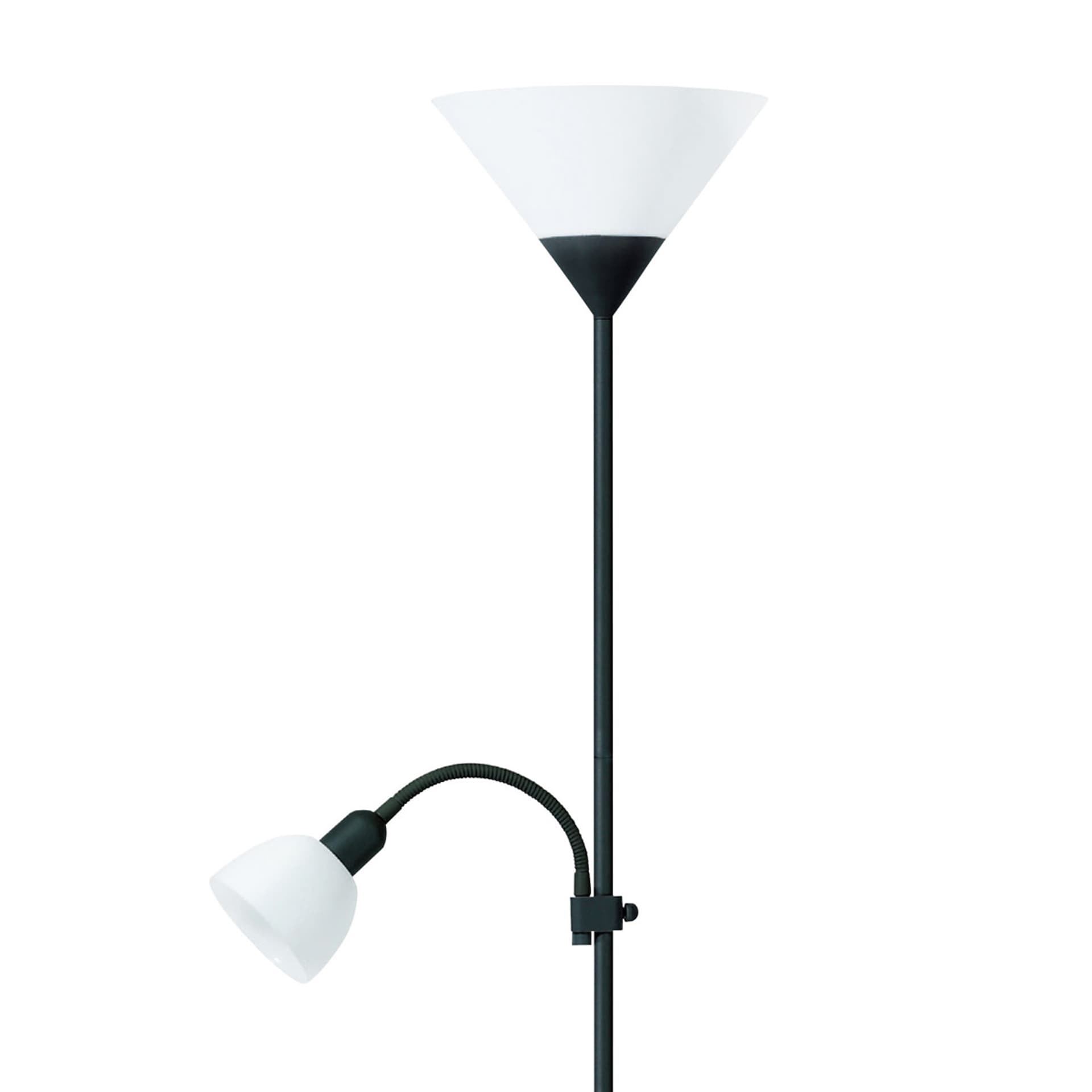 

Lampa podłogowa PLATINET E27 + E14 czarna (45178)