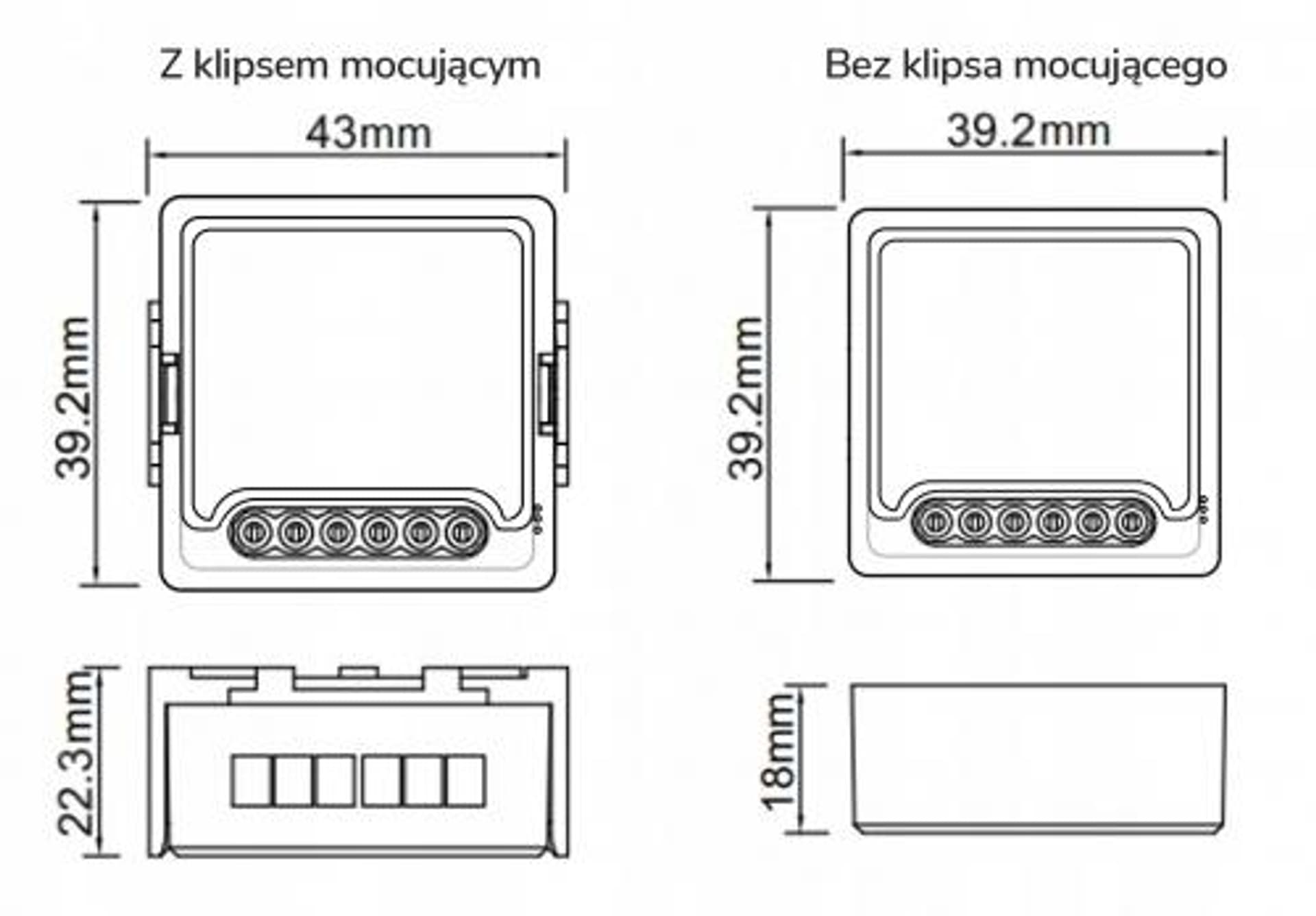 

Moduł OXT Mini 1 obwód beznapięciowy WiFi Tuya