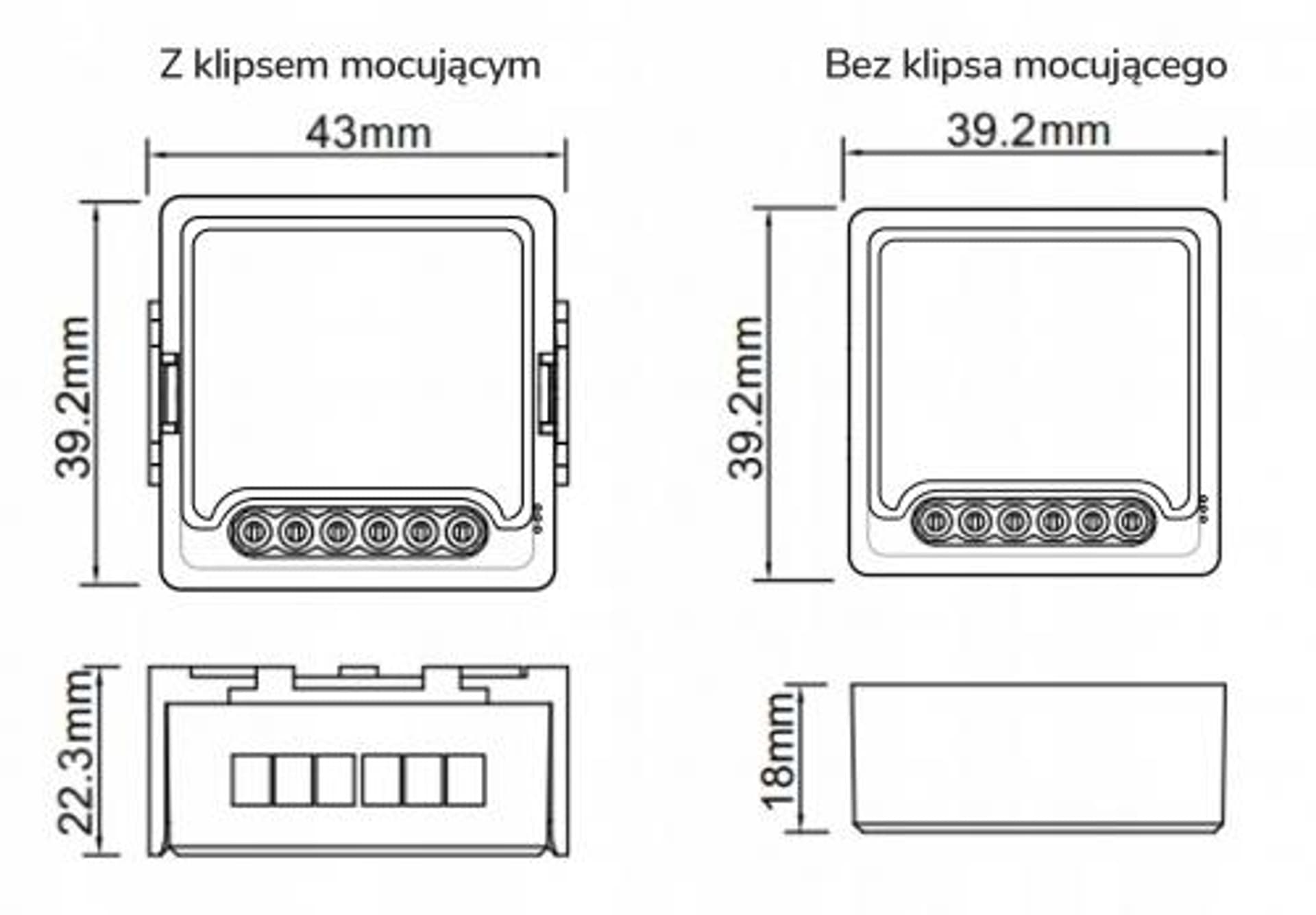 

Moduł OXT mini 3 obwody ZigBee Tuya