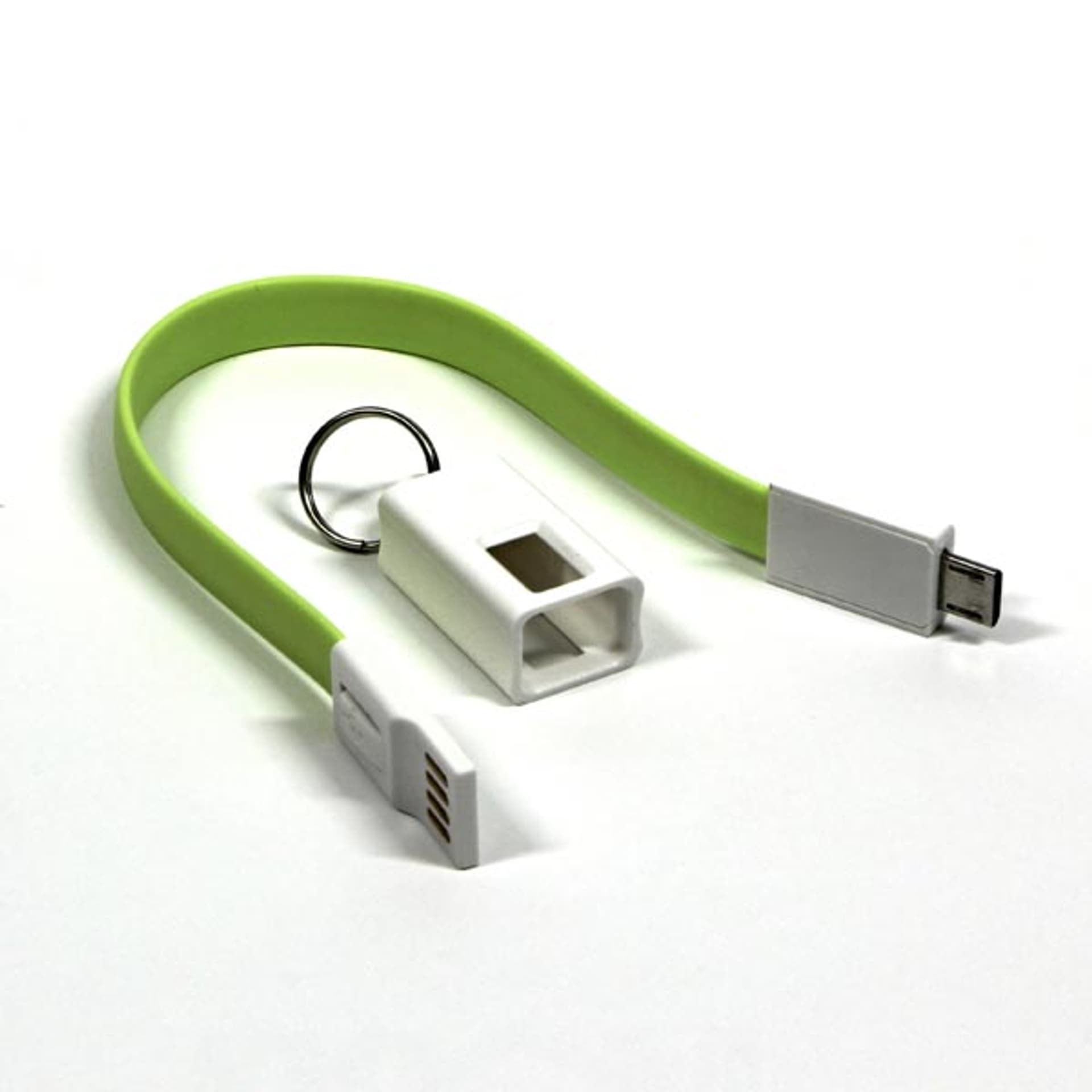 

USB kabel (2.), USB A M - microUSB (M), .2m, jasnozielona, breloczek na klucze, M)/jasnozielona/breloczek na klucz