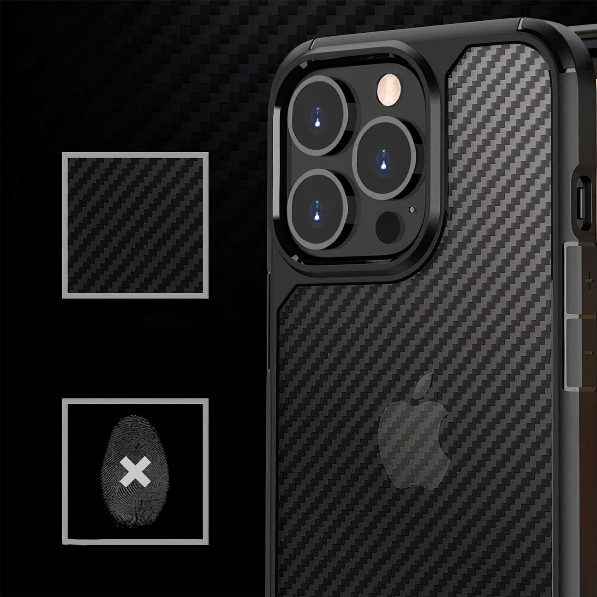 

Etui ochronne na telefon Alogy Techsuit CarbonFuse obudowa do Apple iPhone 14 Pro Black
