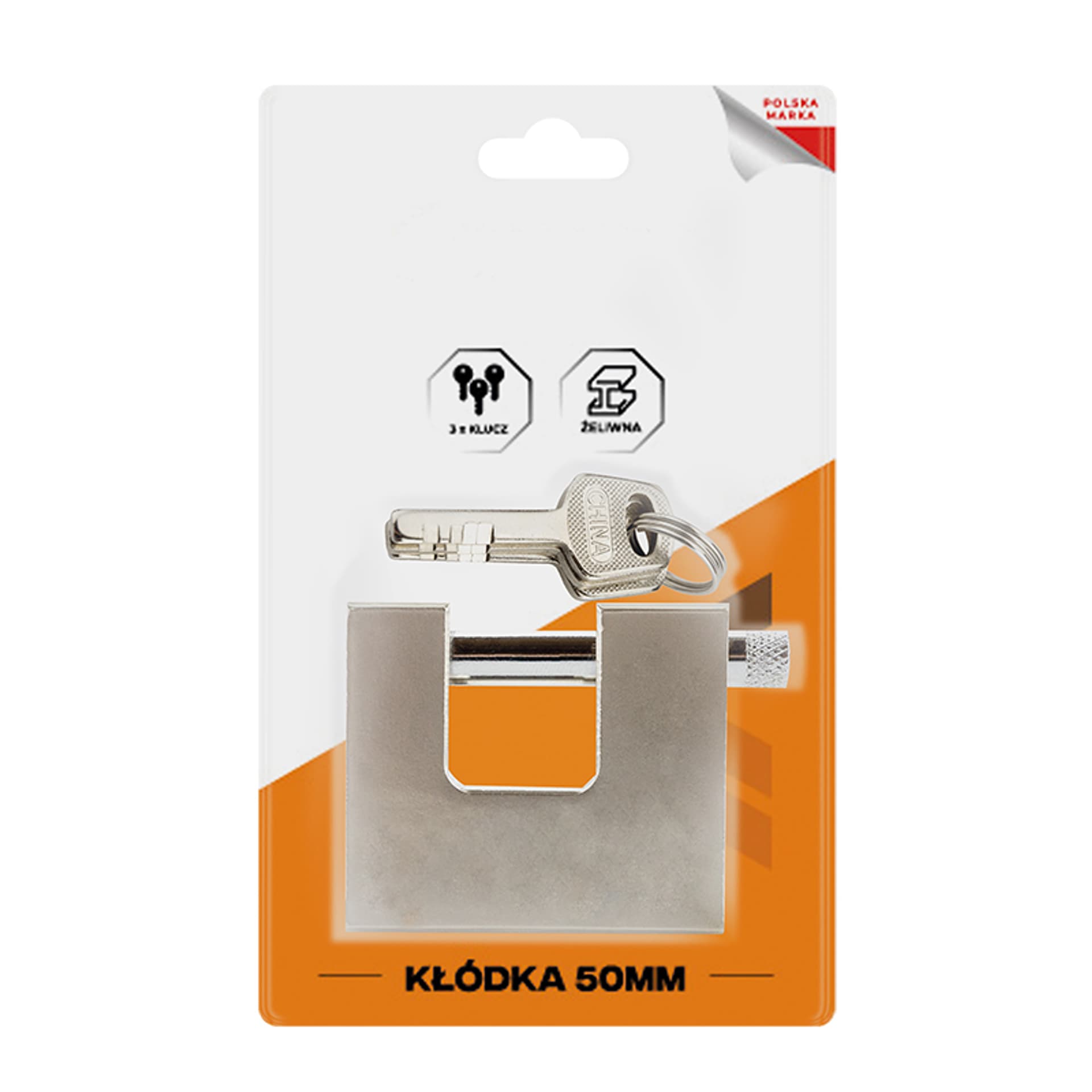

44-249# Kłódka żeliwna 50mm trzpieniowa