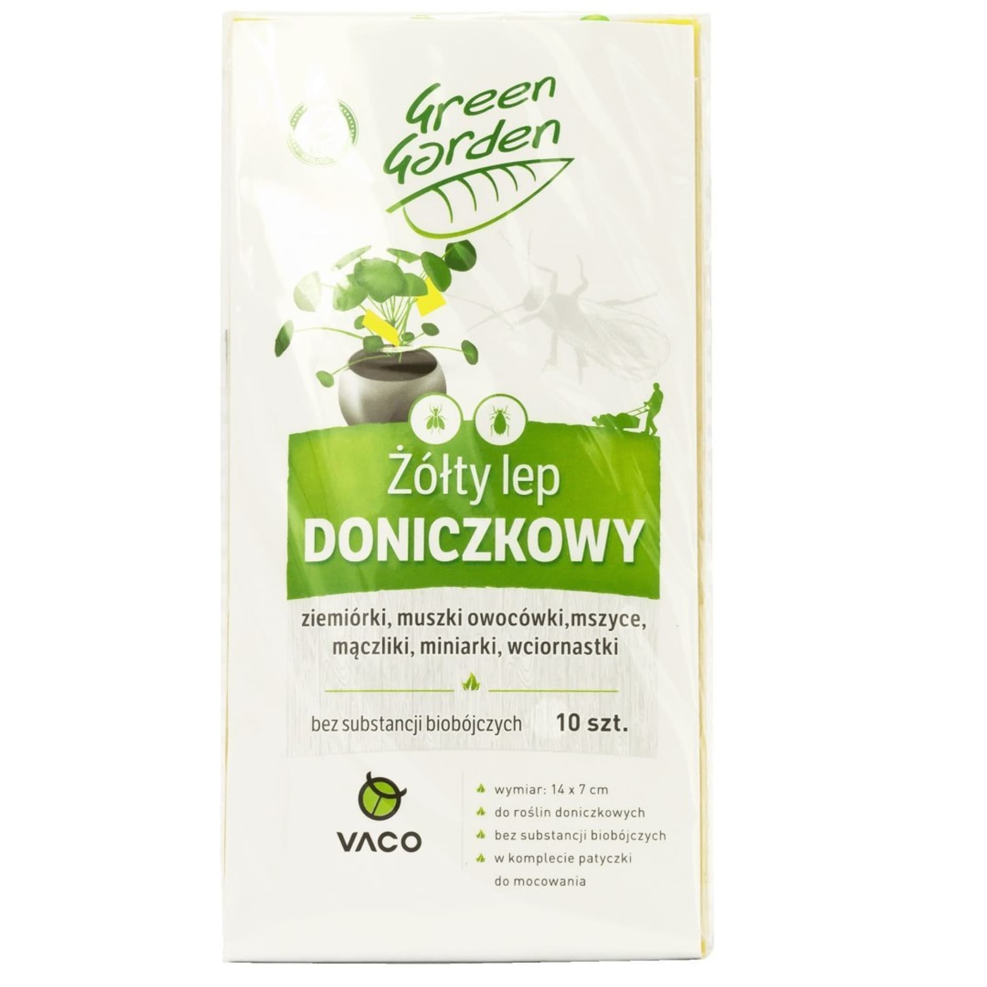 

VACO Green Garden Żółty Lep doniczkowy 1op.-10szt