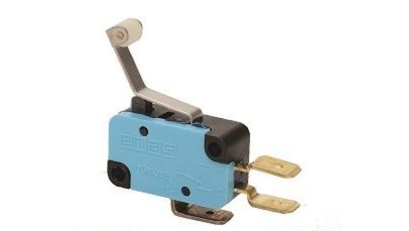

Wyłącznik krańcowy miniaturowy 1CO dźwignia podgięta z rolką z tworzywa, T0-MK1MIP3