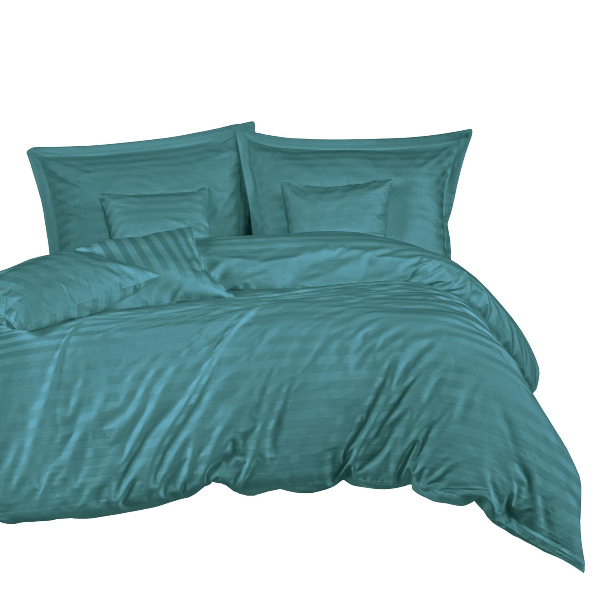 

Pościel satyna bambusowo-bawełniana (P) STRIPE SEA TURQUOISE/220x200 +2x70x80 z listwą +4x40x40 BAMBOO (promocja)