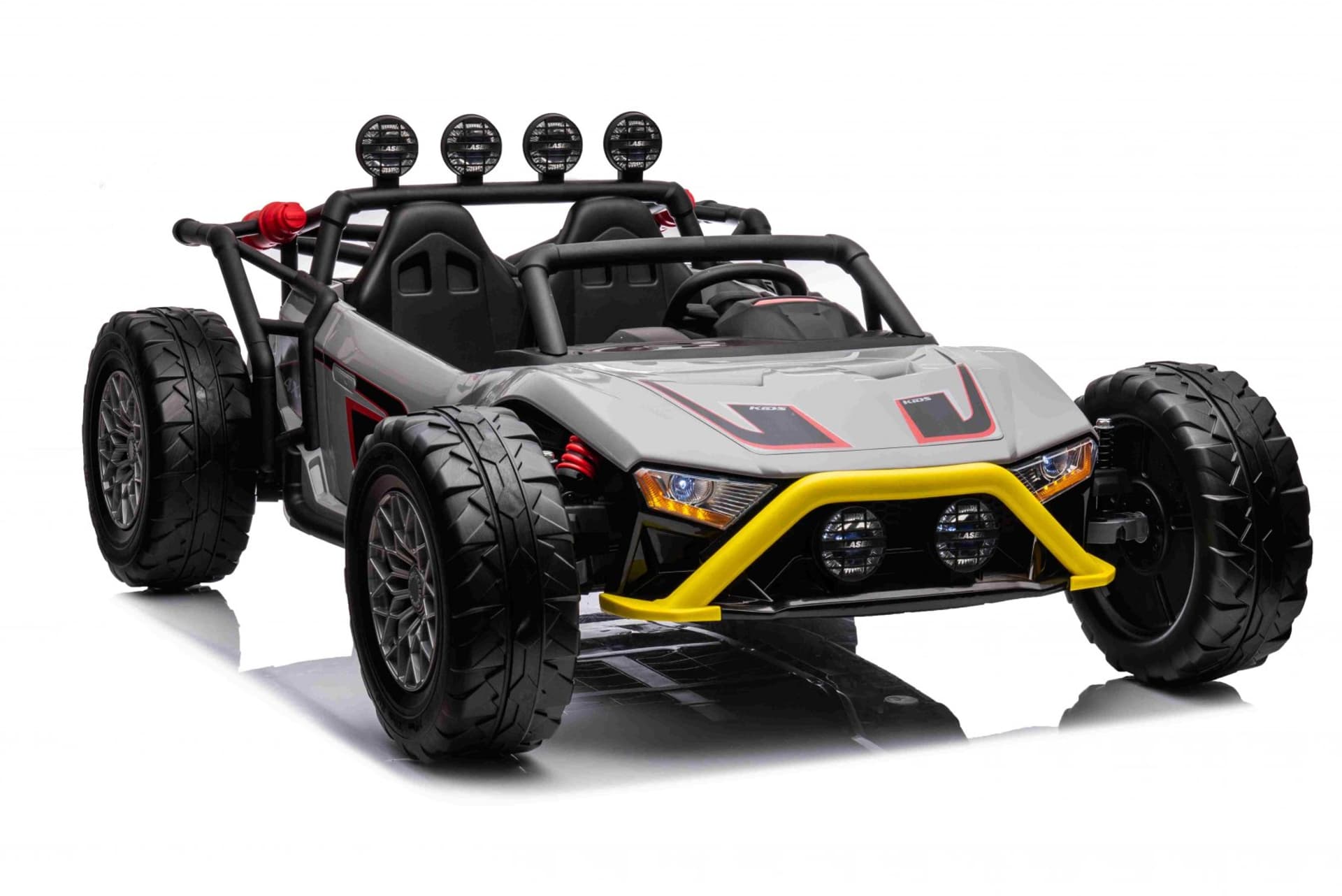 

Auto Buggy Racing 5 na akumulator dla dzieci Szary + Silniki 2x200W + Pilot + Audio LED + Wolny Start