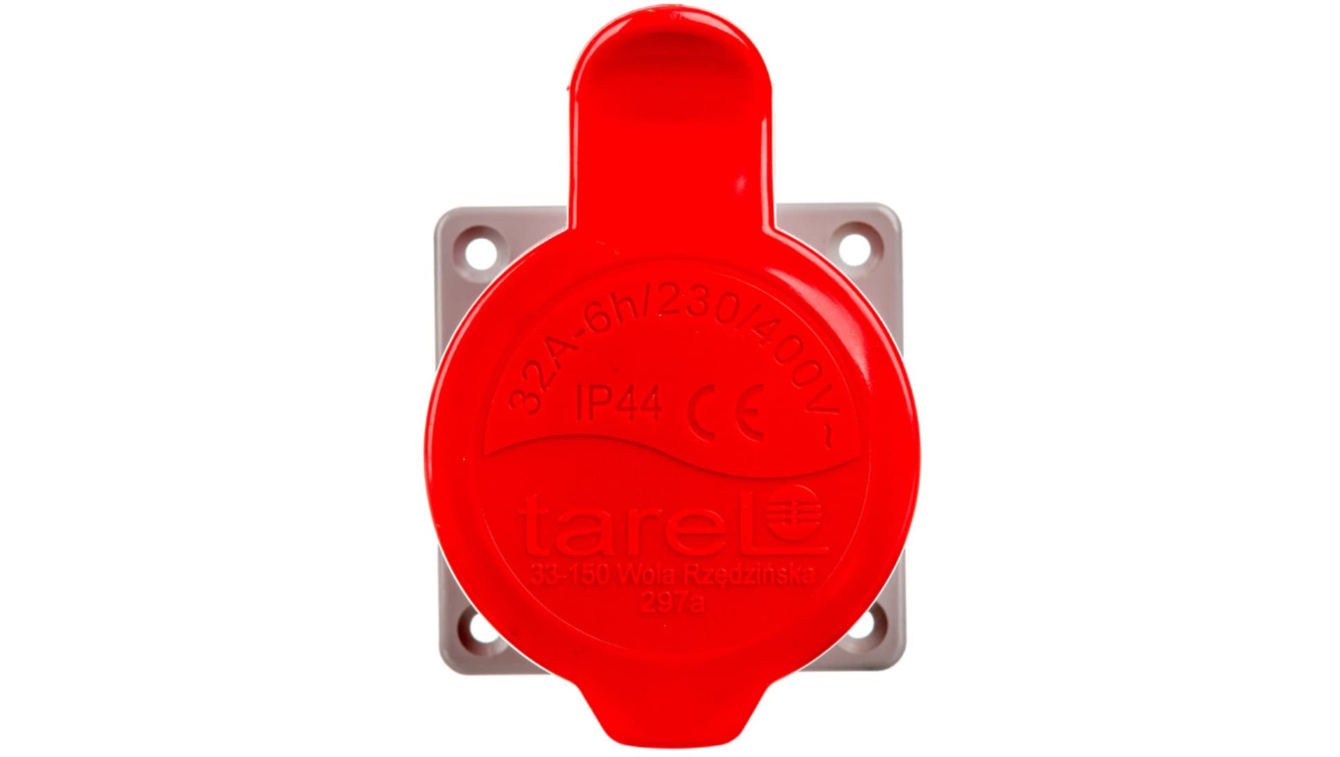 

Gniazdo izolacyjne tablicowe 5P 32A 400V czerwone IP44 157