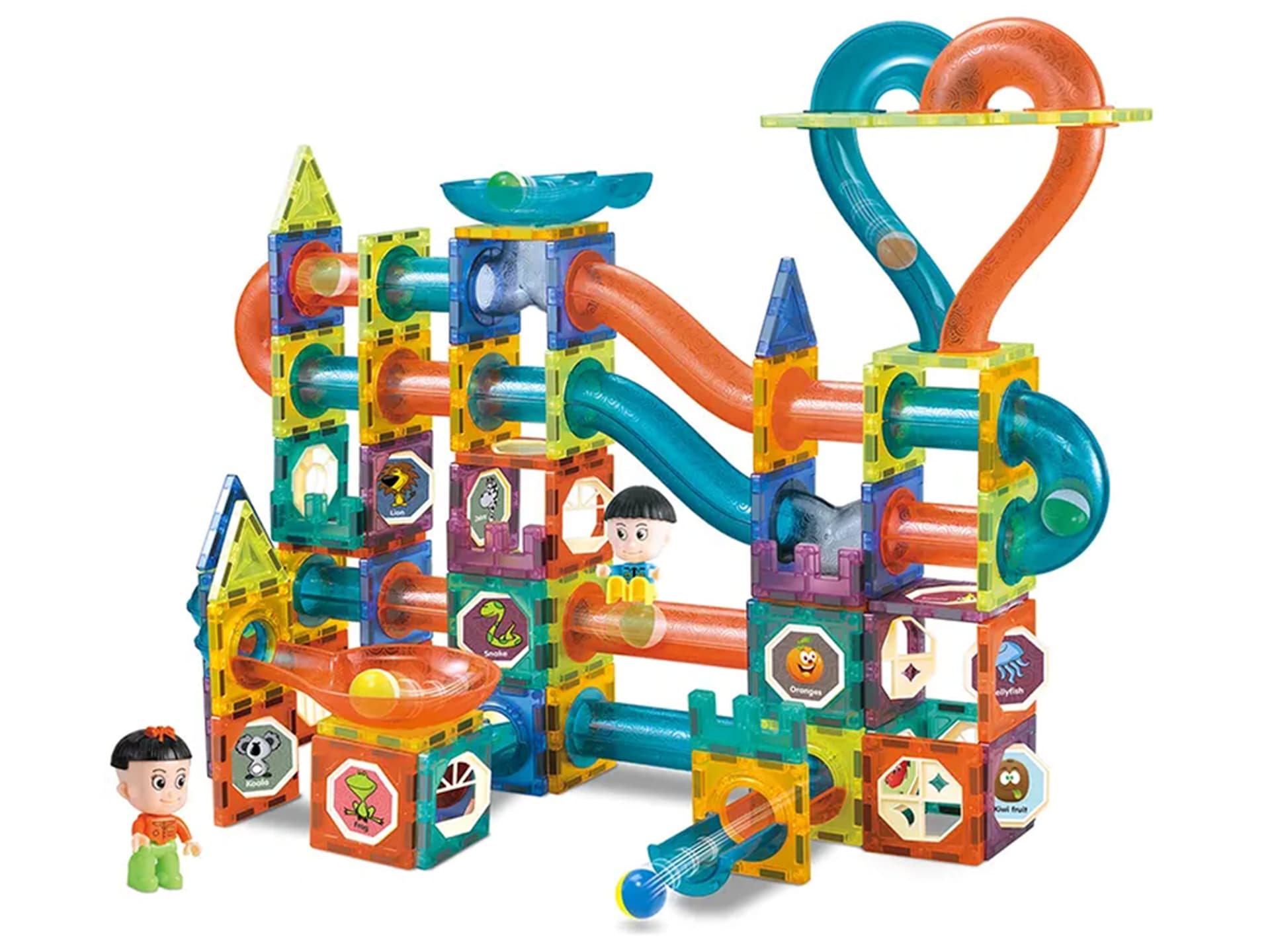 

Świecąca Zjeżdżalnia Dla Kulek Klocki Magnetyczne 202 Elementy