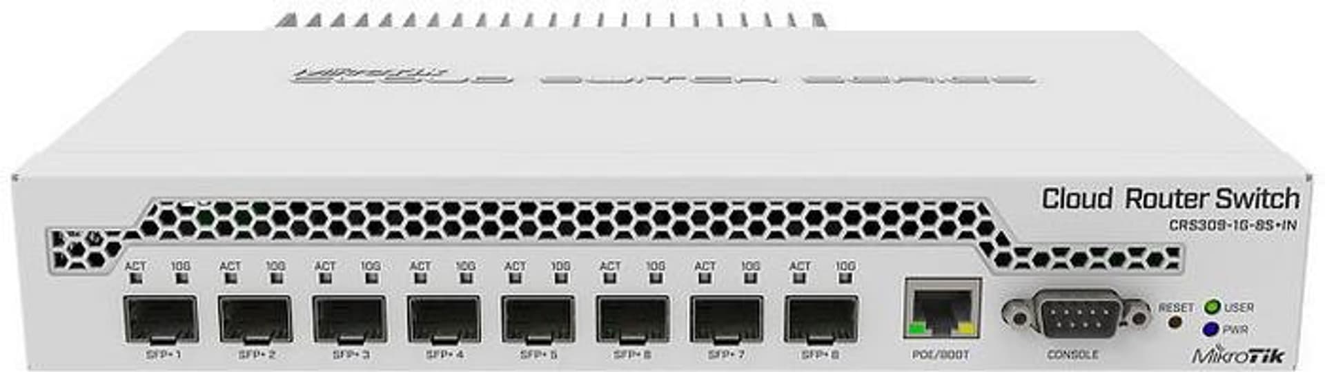 

MIKROTIK CRS309-1G-8S+IN CLOUD ROUTER SWITCH 8XSFP+, 1XGE, DESKTOP SWITCH