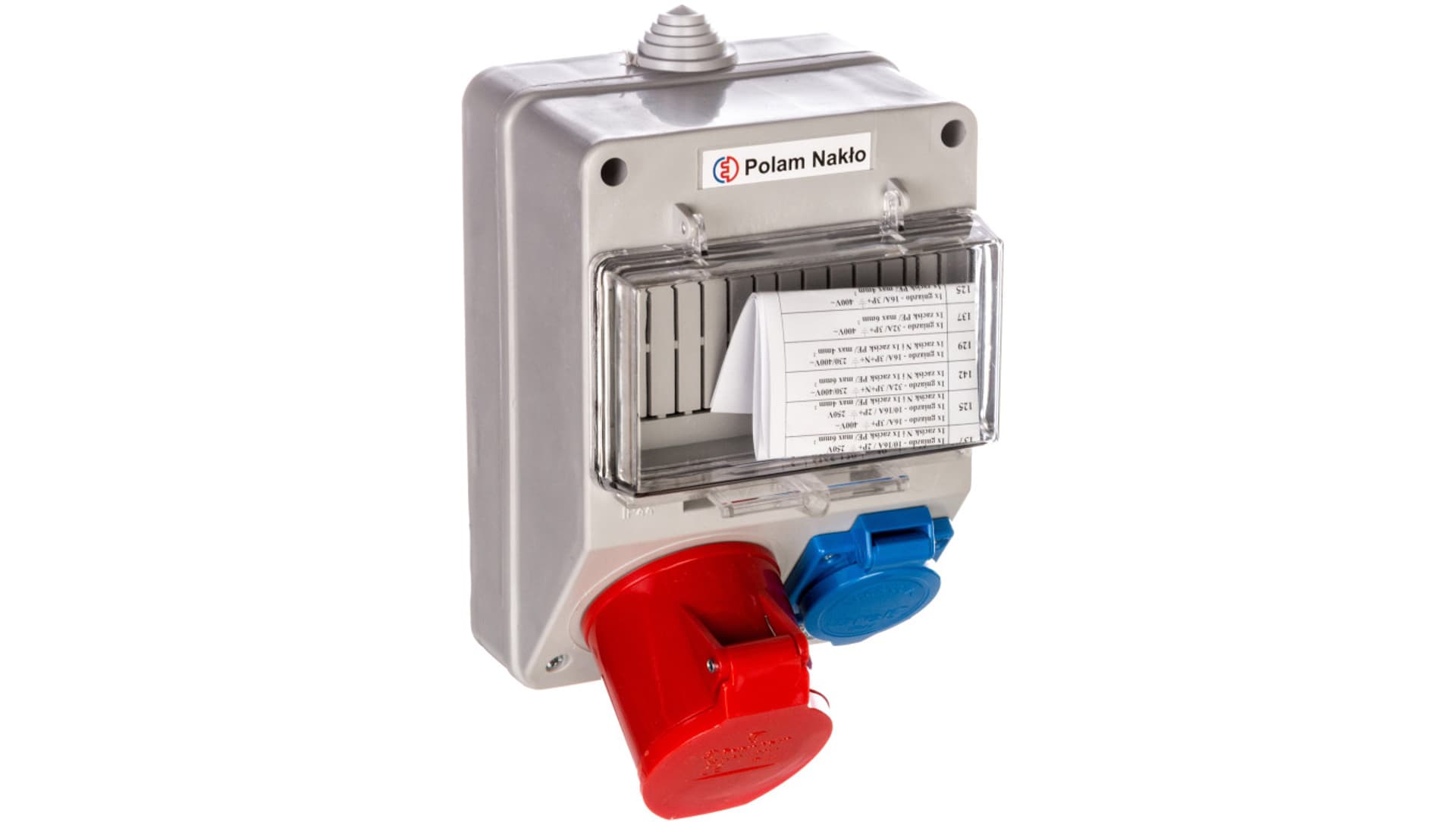 

Zestaw zasilający 32A/400V 4P + 10/16A 250V + płytka odgałęźna 5x6mm2 6165-130