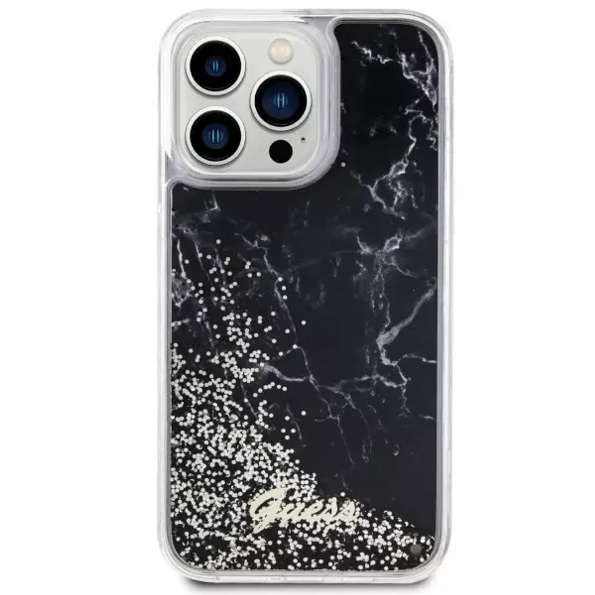 

Oryginalne Etui IPHONE 14 PRO MAX Guess Hardcase Liquid Glitter Marble (GUHCP14XLCSGSGK) czarne, Guhcp14xlcsgsgk) czarn