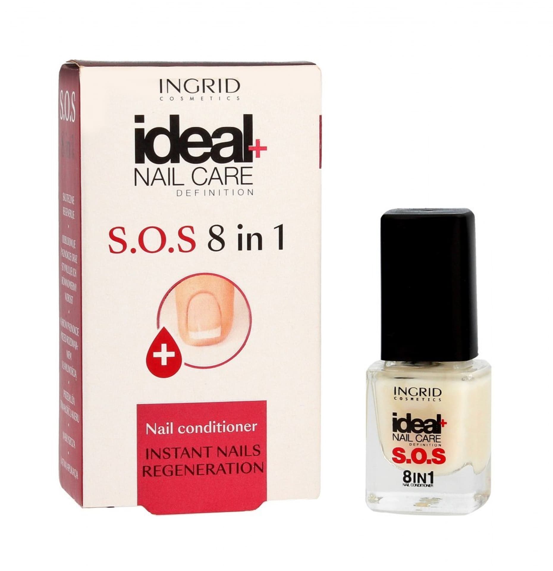 

Ingrid Ideal Nail Care Błyskawiczna kuracja do paznokci S.O.S 8in1 7ml