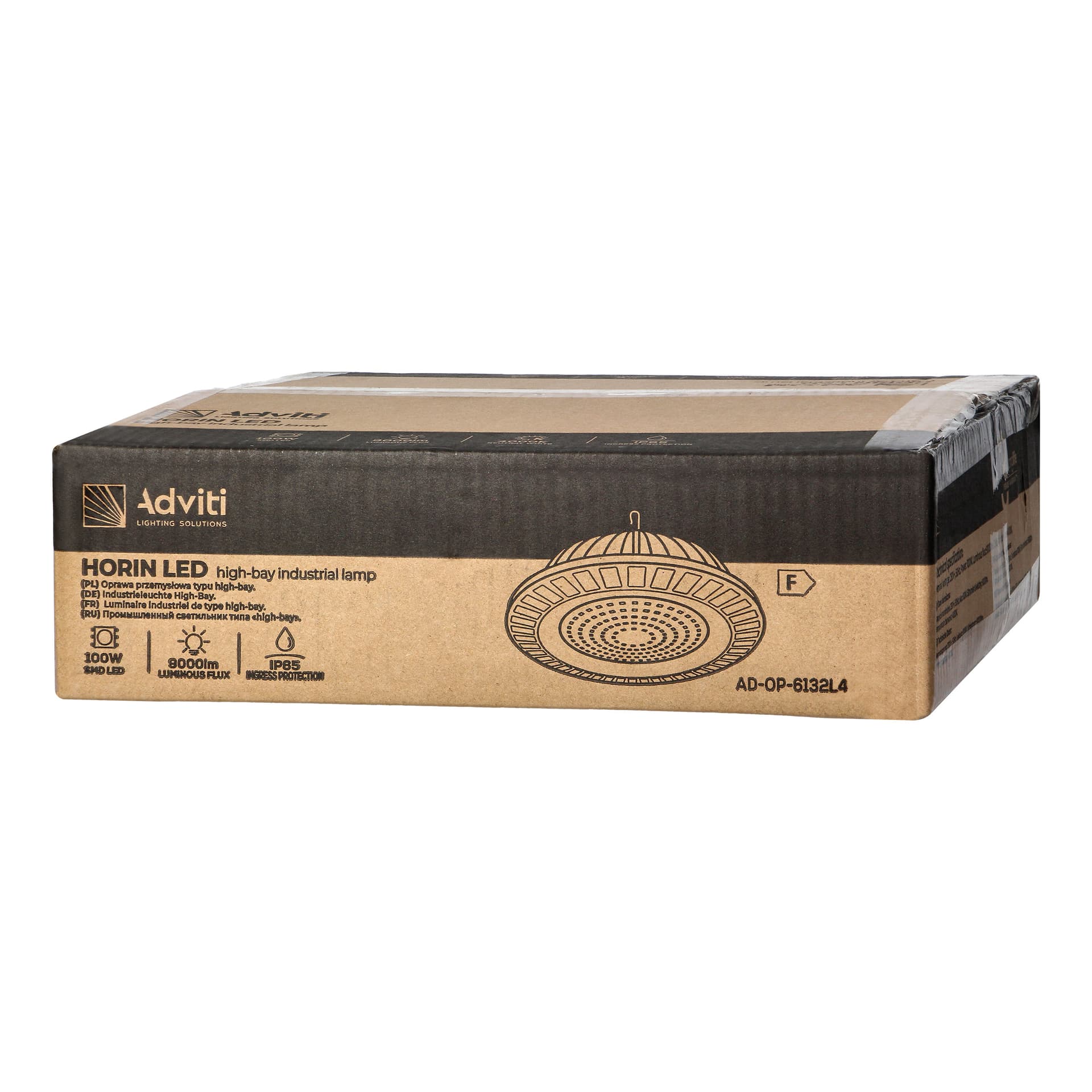 

HORIN LED 100W oprawa typu highbay, 9000lm, IP65, 4000K, aluminium