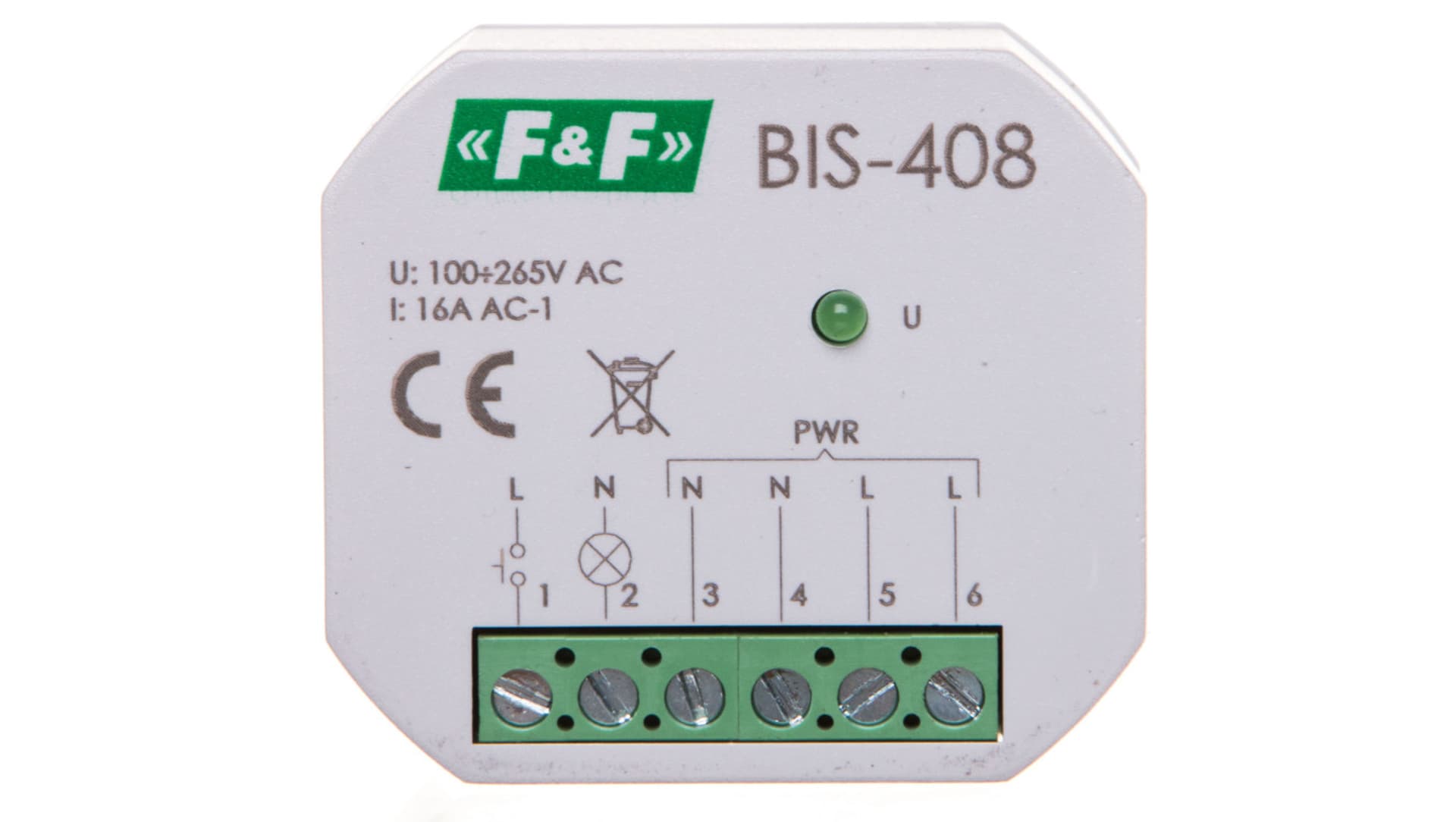 

Przekaźnik bistabilny 1Z 16A 230V AC BIS-408