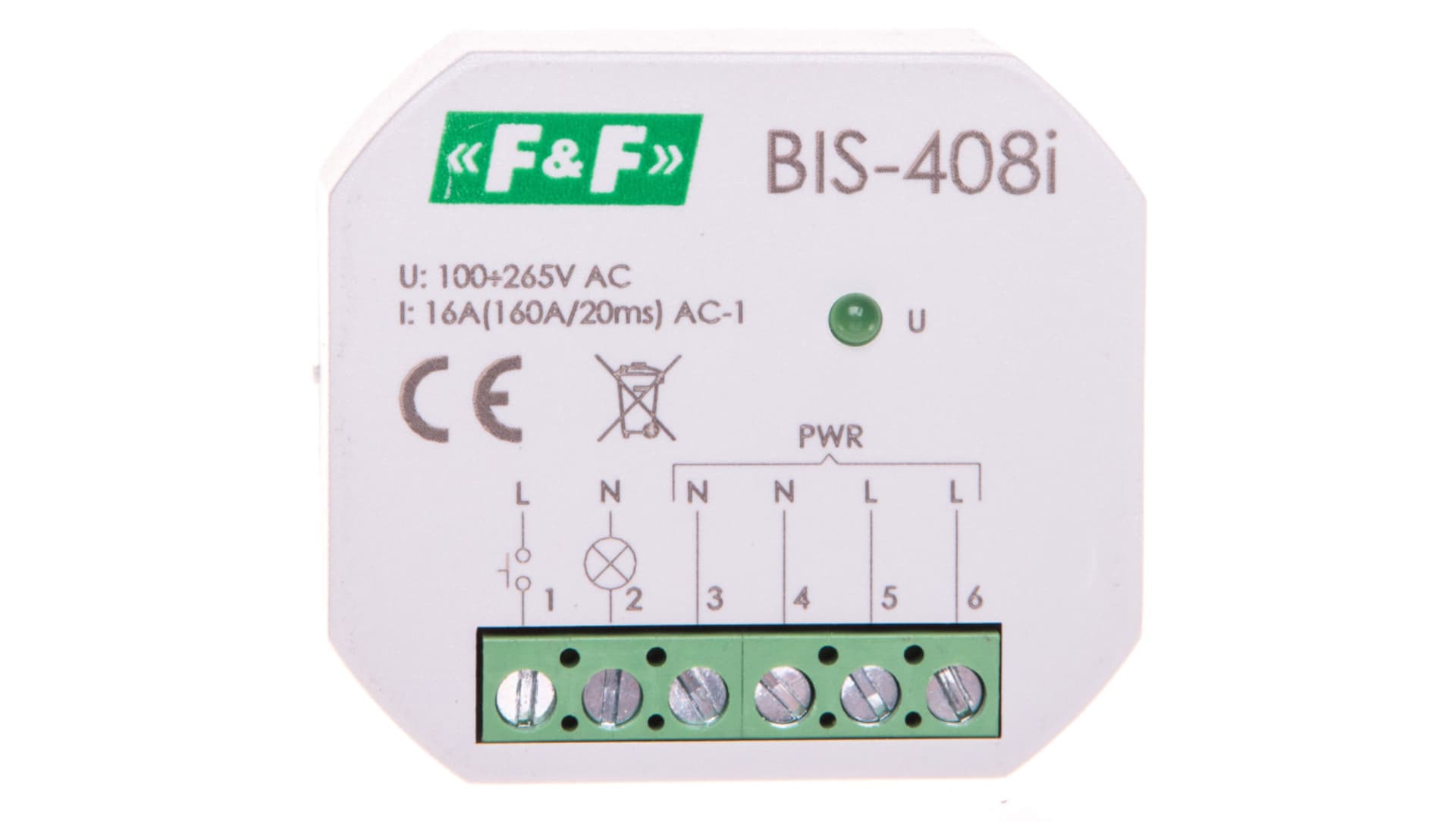 

Przekaźnik bistabilny 1 Z 16A 230V AC Inrush BIS-408i