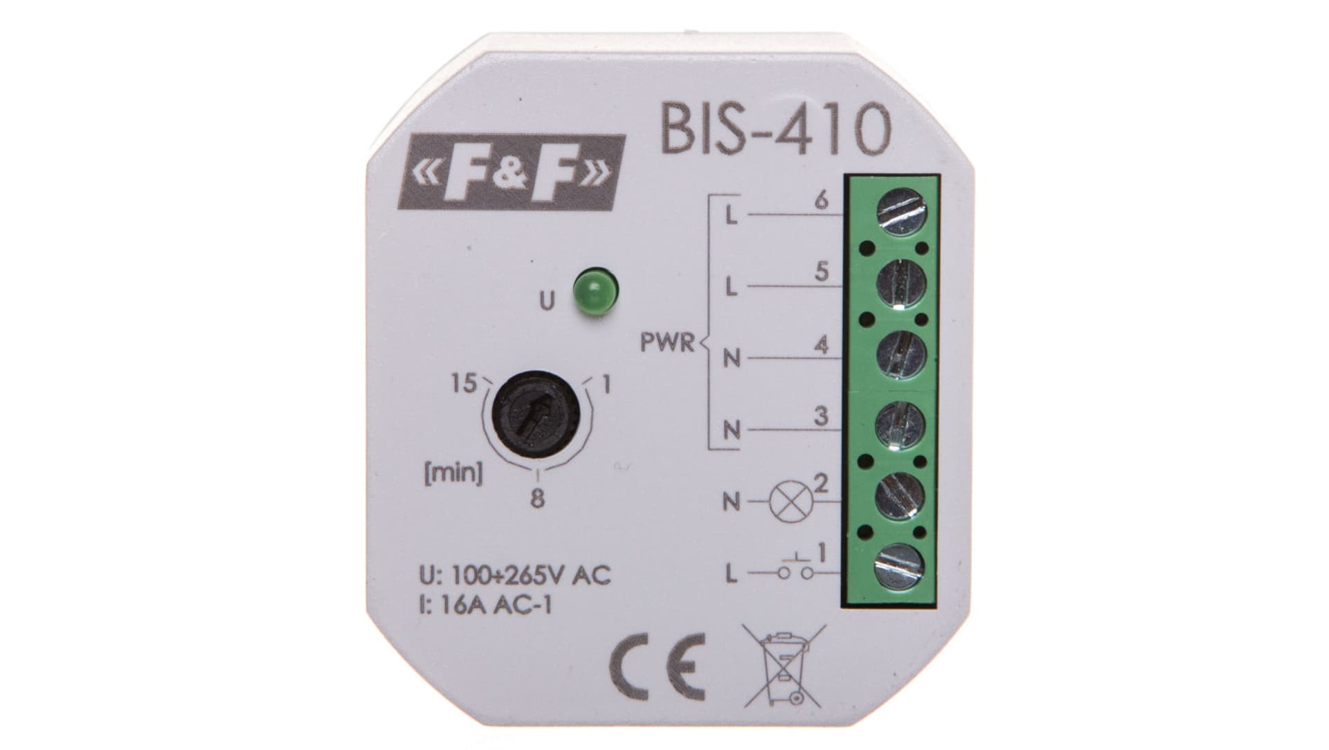 

Przekaźnik bistabilny 1Z 16A 230V AC BIS-410