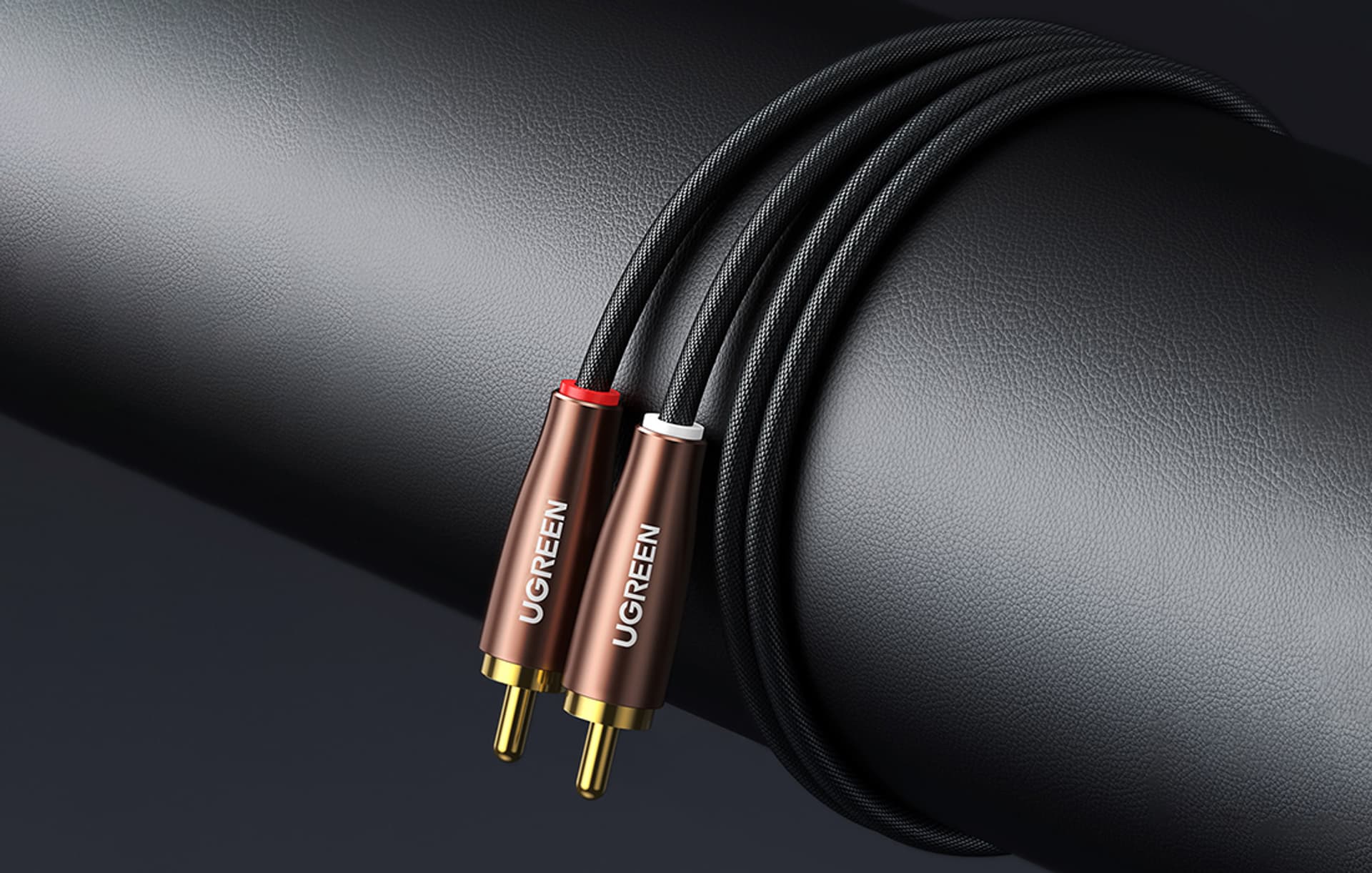 

UGREEN AV199 Kabel przedłużający 2x RCA (Cinch) do 2x RCA (Cinch), 2m (czarny)