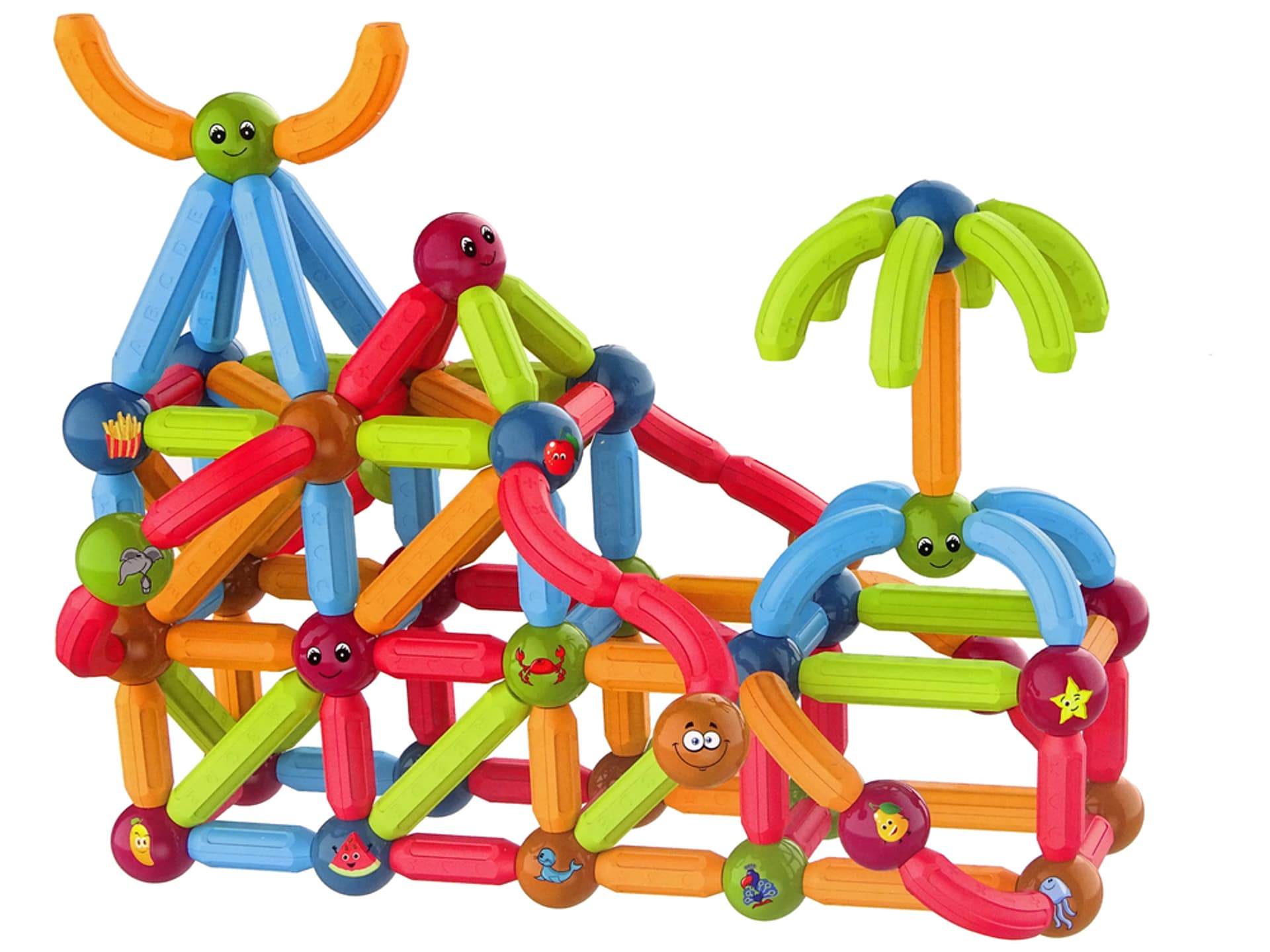 

Klocki Magnetyczne Edukacyjne Zestaw 128 Elementów