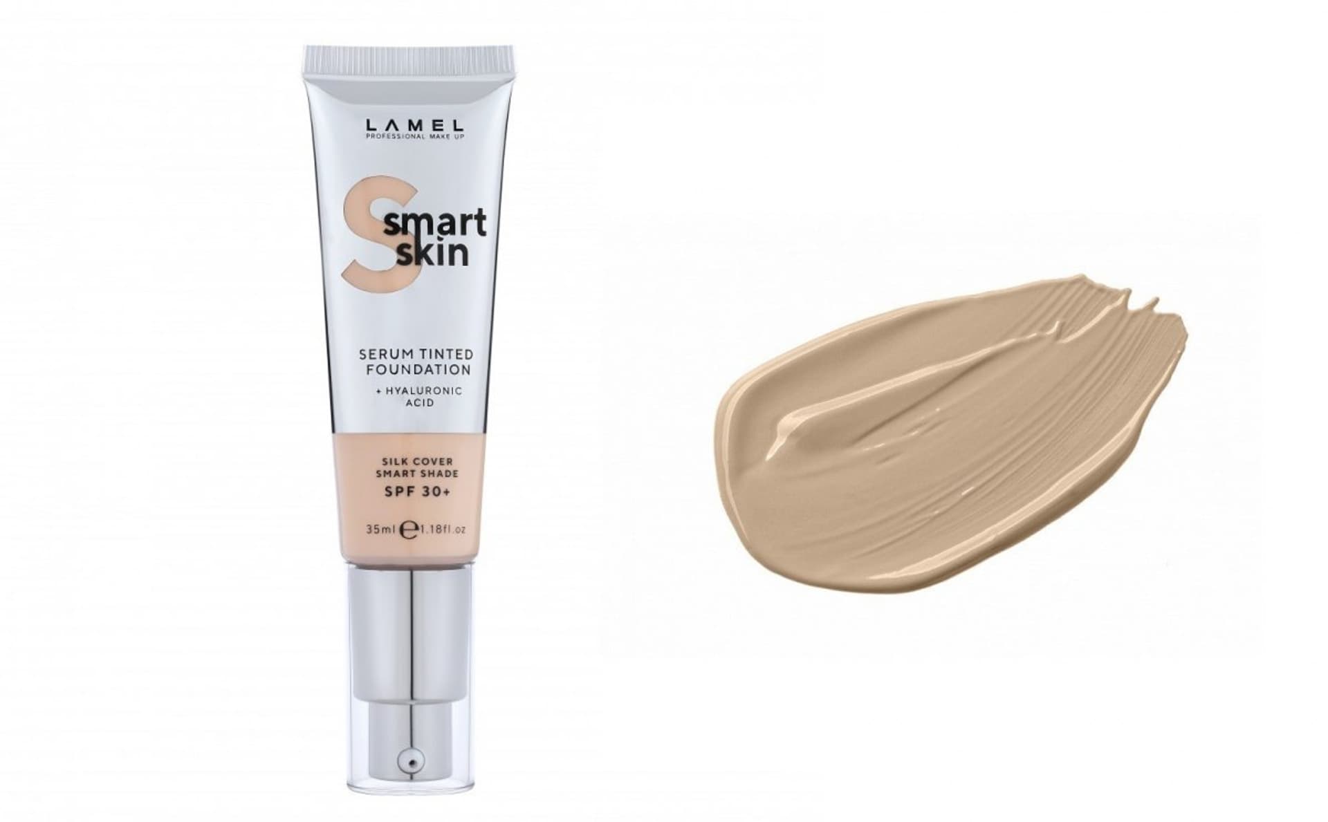 

LAMEL Smart Skin Serum Tinted Foundation Podkład nawilżający z kwasem hialuronowym nr 404 Sand 35ml