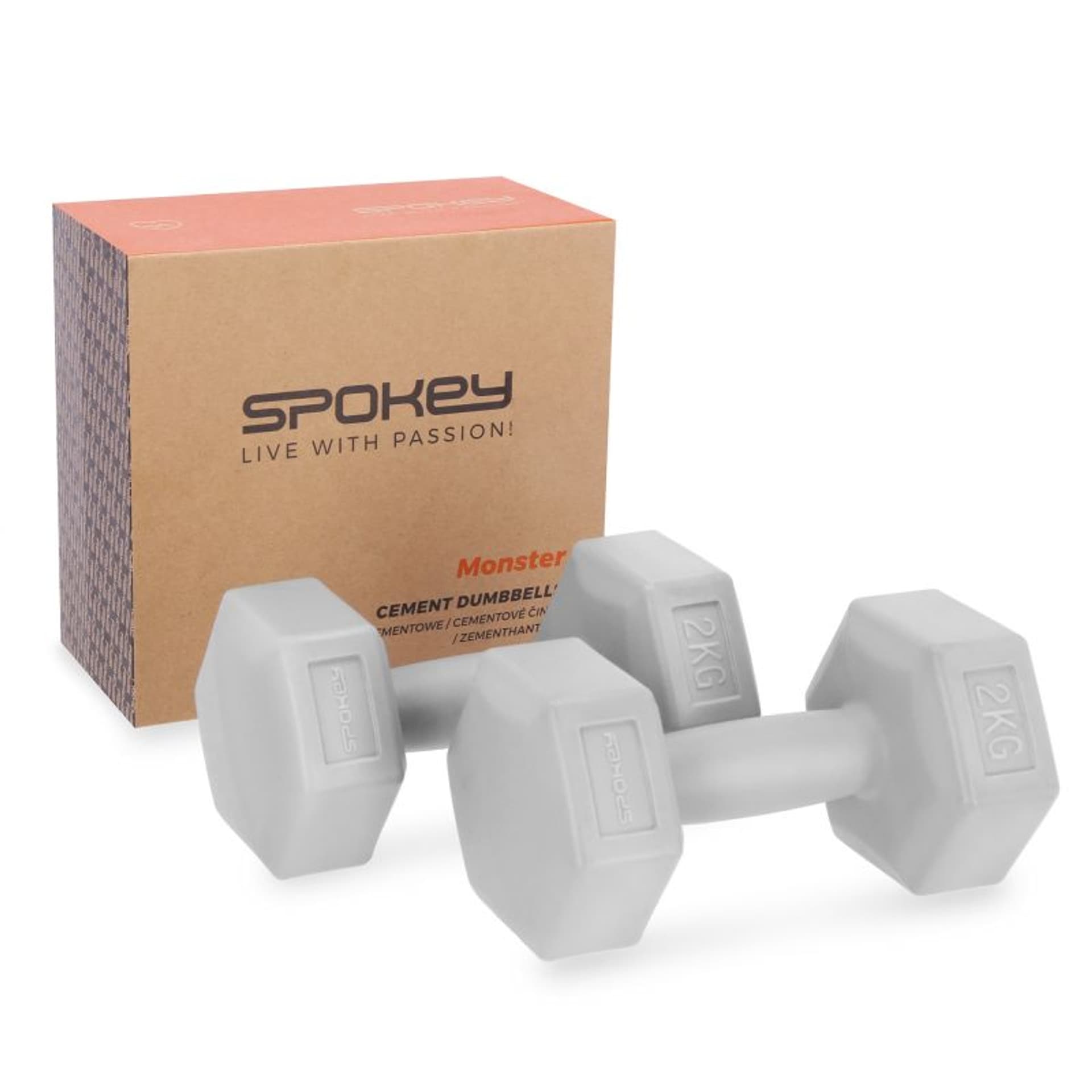 

Hantle sześciokątne Spokey MONSTER 2x 2 kg (kolor Czarny)