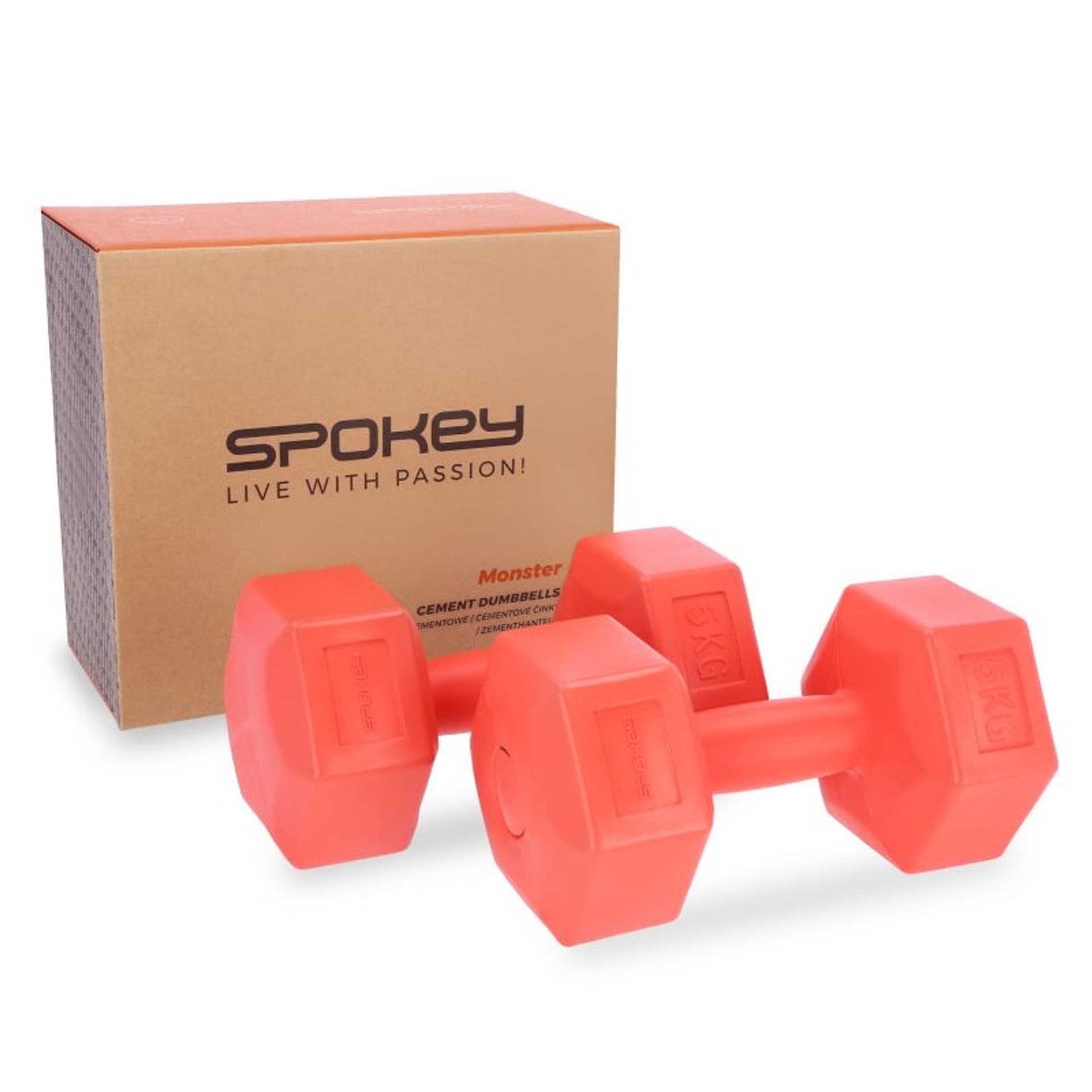 

Hantle sześciokątne Spokey MONSTER 2x 5 kg (kolor Czarny)