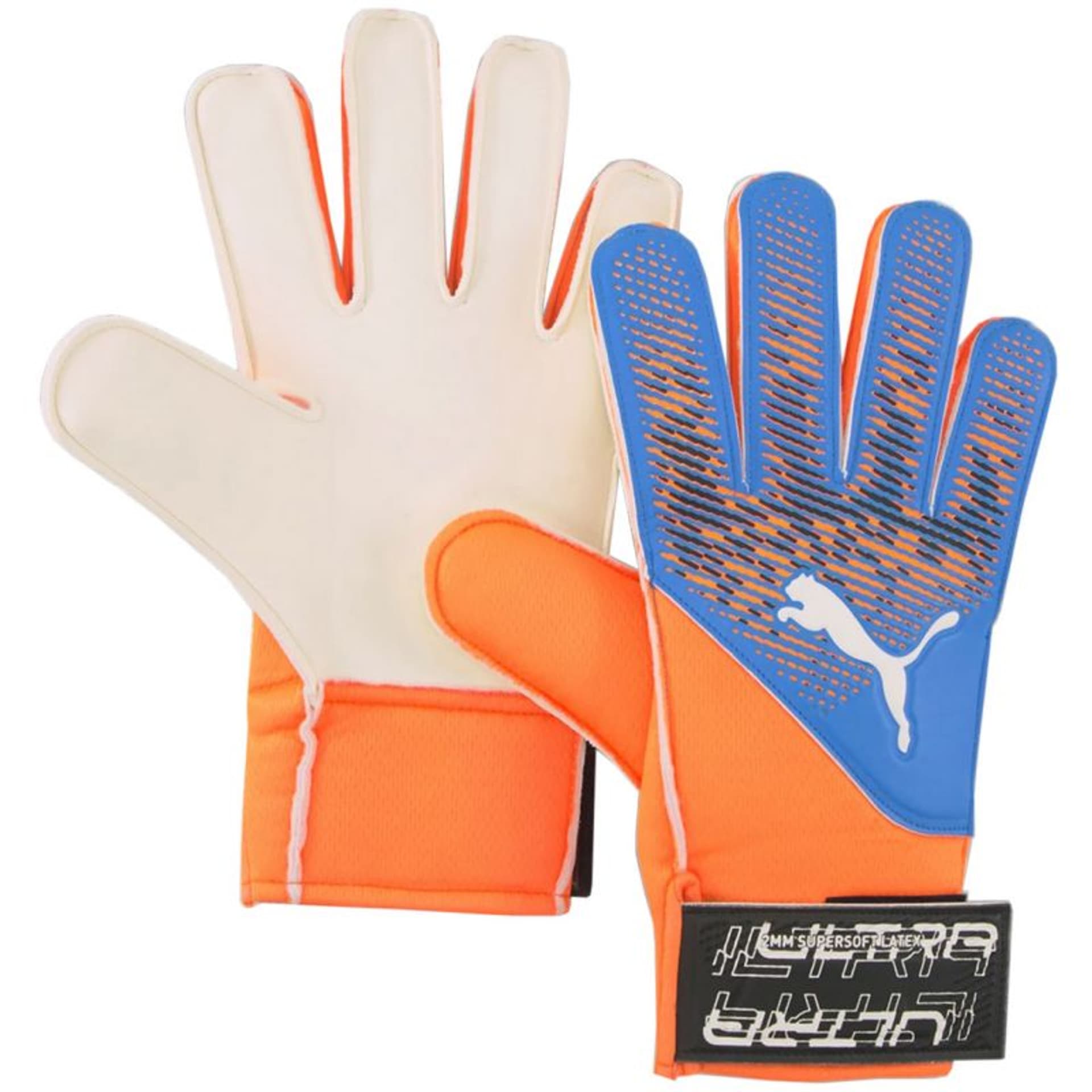 

Rękawice bramkarskie Puma Ultra Grip 4 RC 41817 (kolor Niebieski. Pomarańczowy, rozmiar 9)