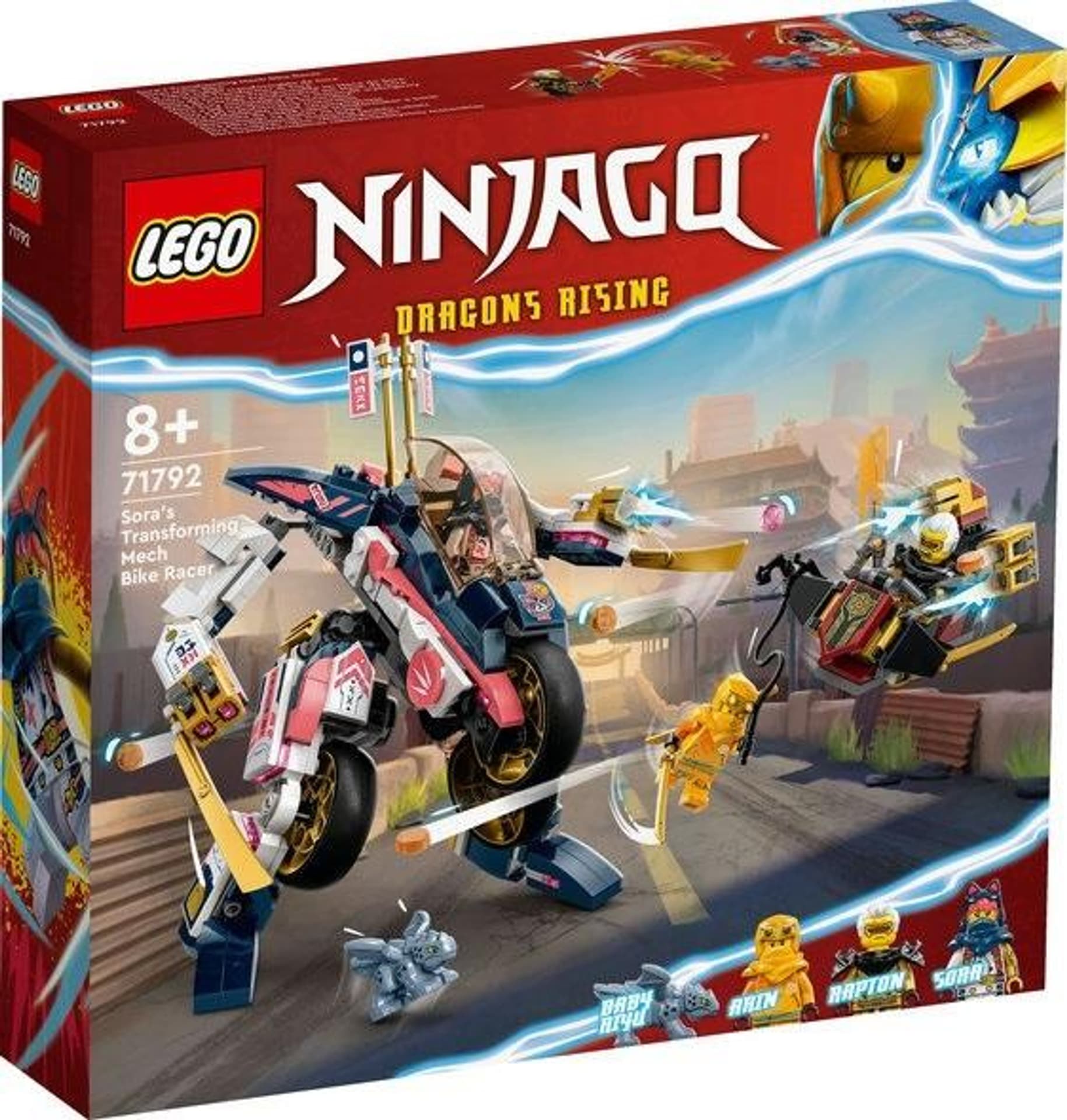 

LEGO Ninjago Mech Sory zmieniający się w motocykl wyścigowy 71792
