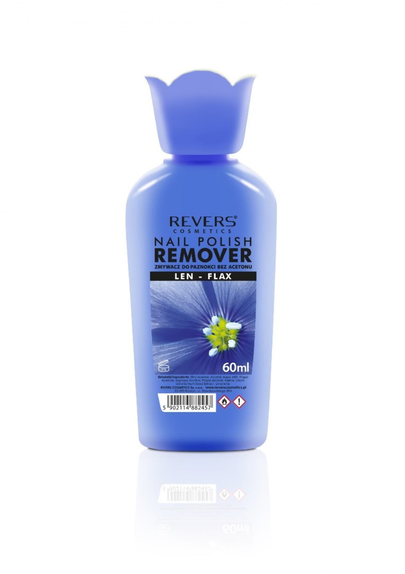 

REVERS Zmywacz do paznokci bez acetonu - Len 60ml