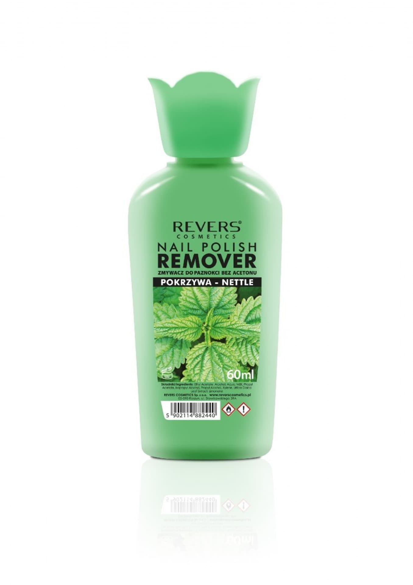 

REVERS Zmywacz do paznokci bez acetonu - Pokrzywa 60ml