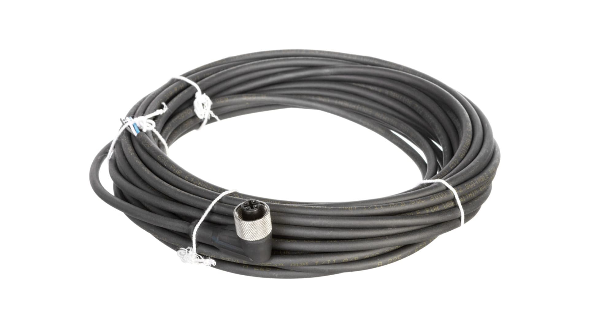 

Złącze żeńskie M12 kątowe 4-pinowe kabel 10m PUR XZCP1241L10