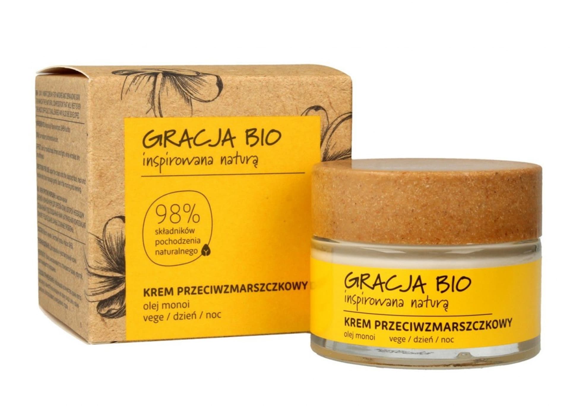 

Gracja BIO Krem przeciwzmarszczkowy z olejem monoi na dzień i noc 50ml